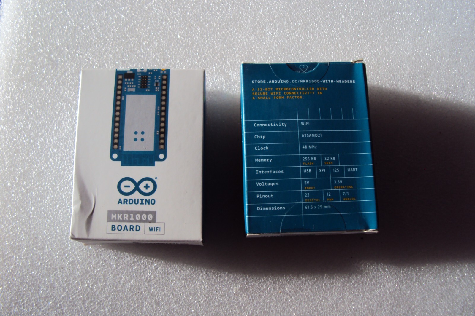 Arduino MKR1000 BOARD WIFI , 48 WHZ , 5/3.3 V , 256/32 KB , (PK/2)