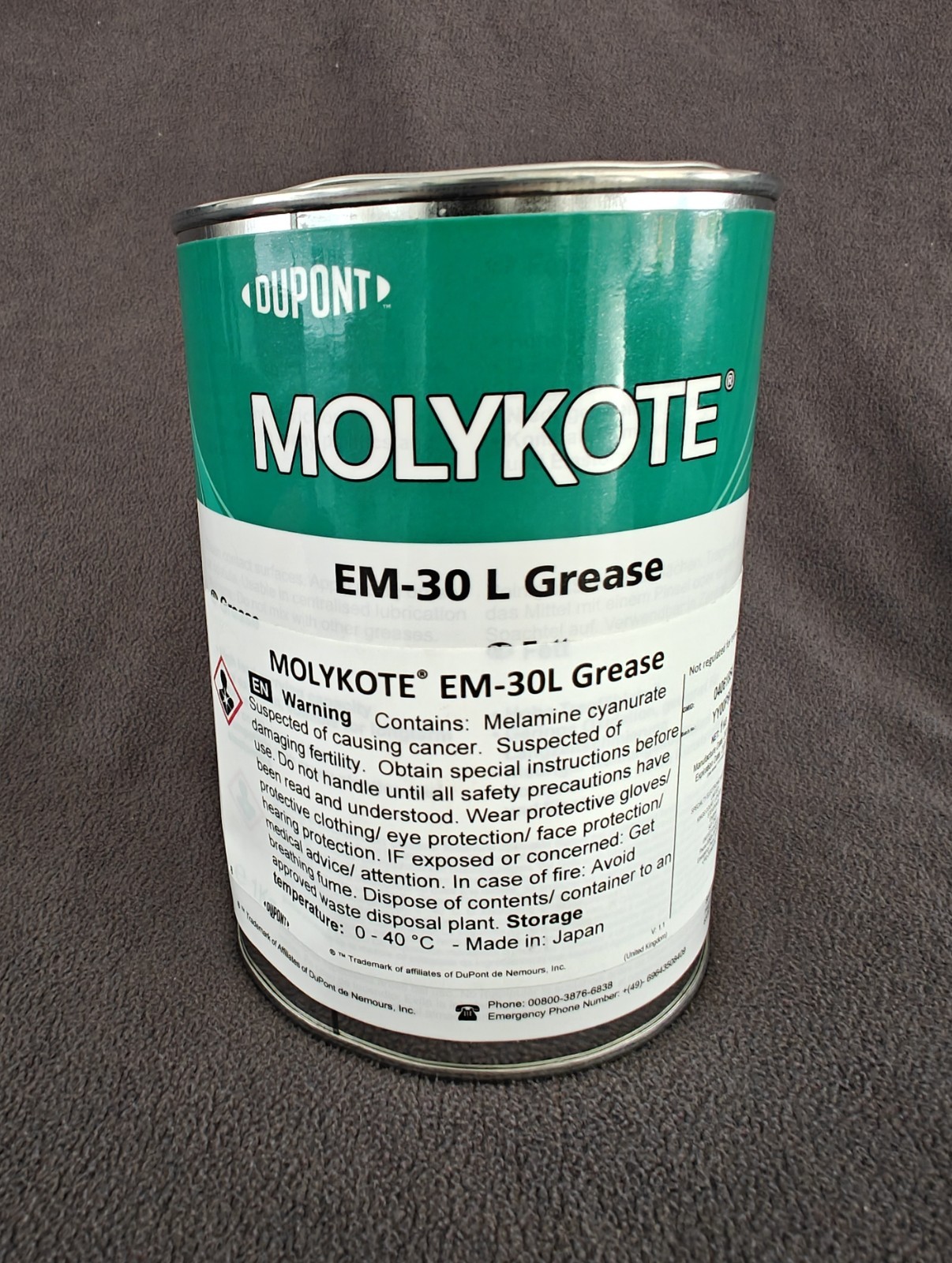 DUPONT MOLYKOTE EM-30 L Grease – 2oz (Repackaged from 1kg Original Container)