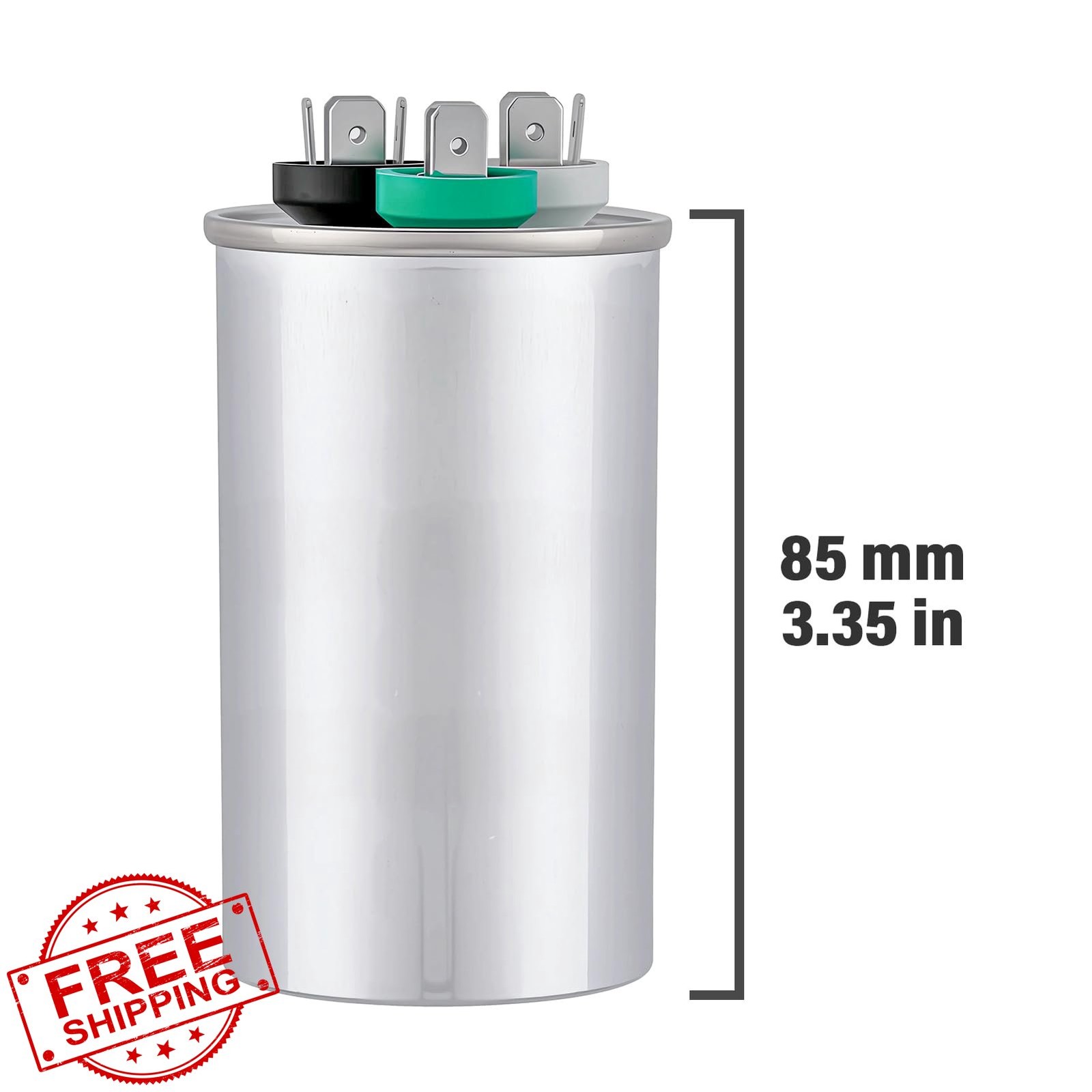 RABECH 30+7.5uF 370V/440V AC Capacitor CBB65B