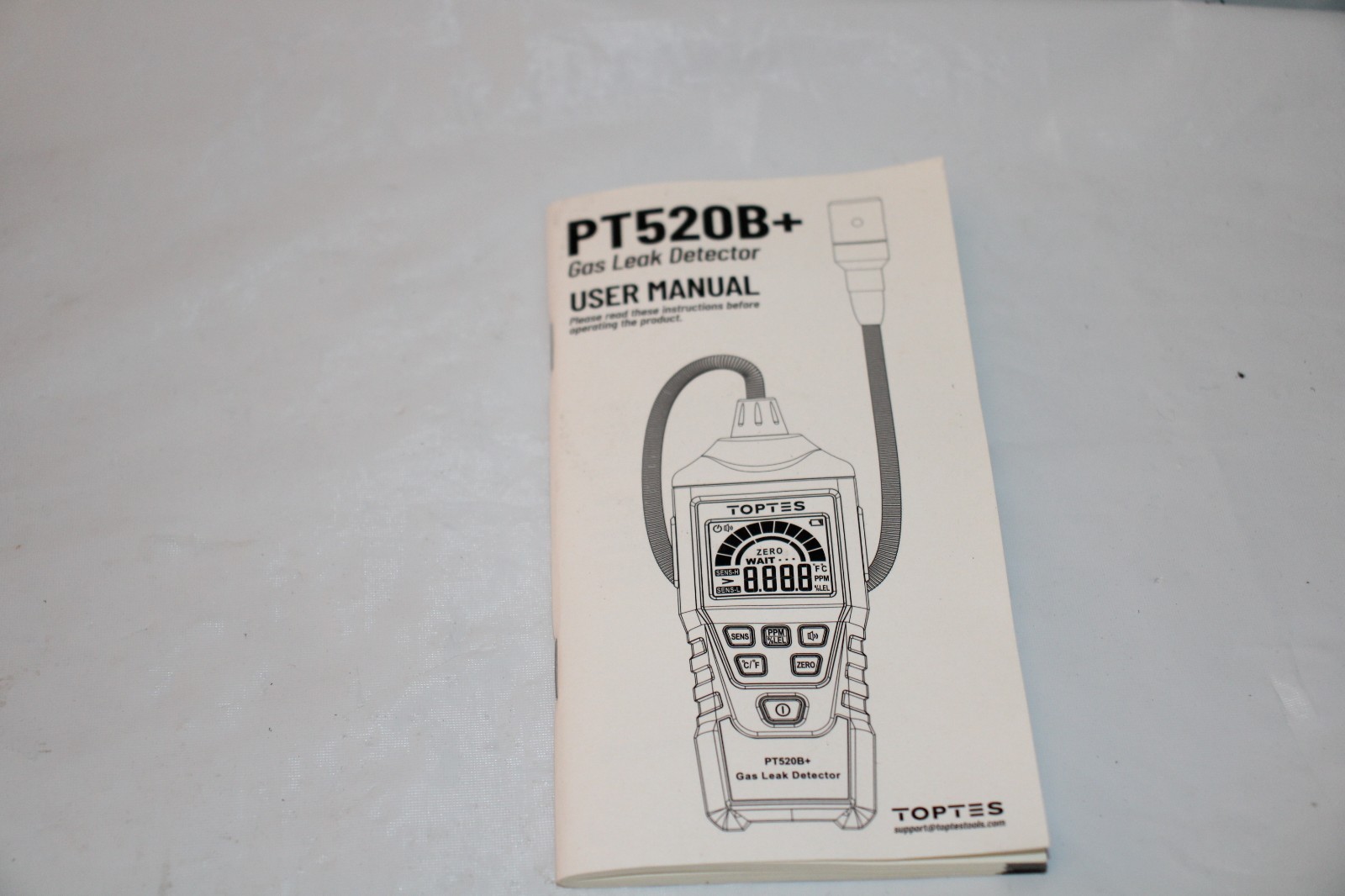 TOPTES PT520B+ Combustible Gas Leak Detector w/CASE «TESTED WORKING»