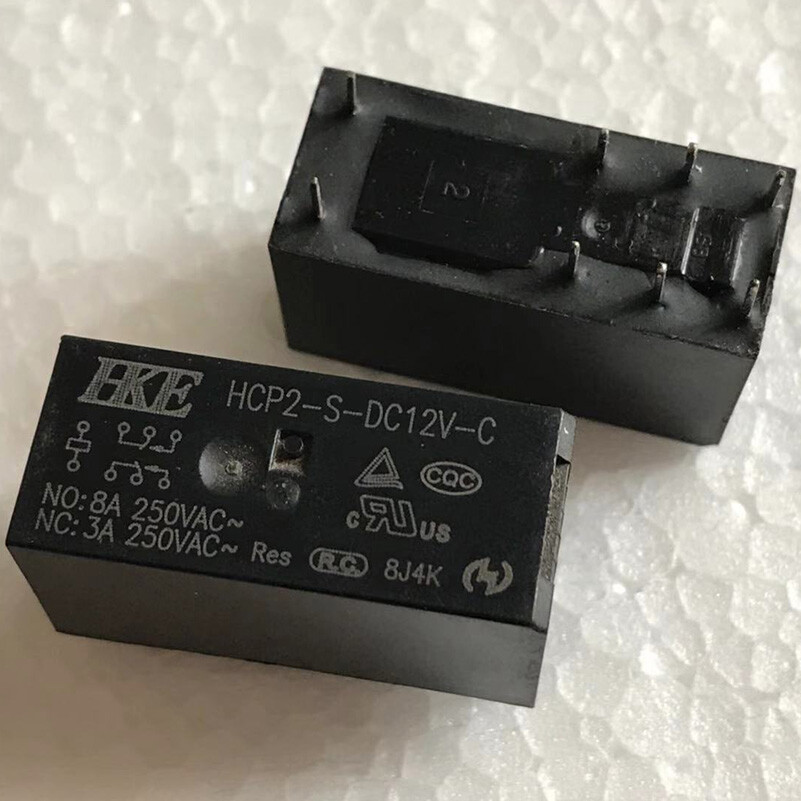 5Pcs HKE HCP2-S-DC12V-C 8A 250VAC Power Relay 8 Pins