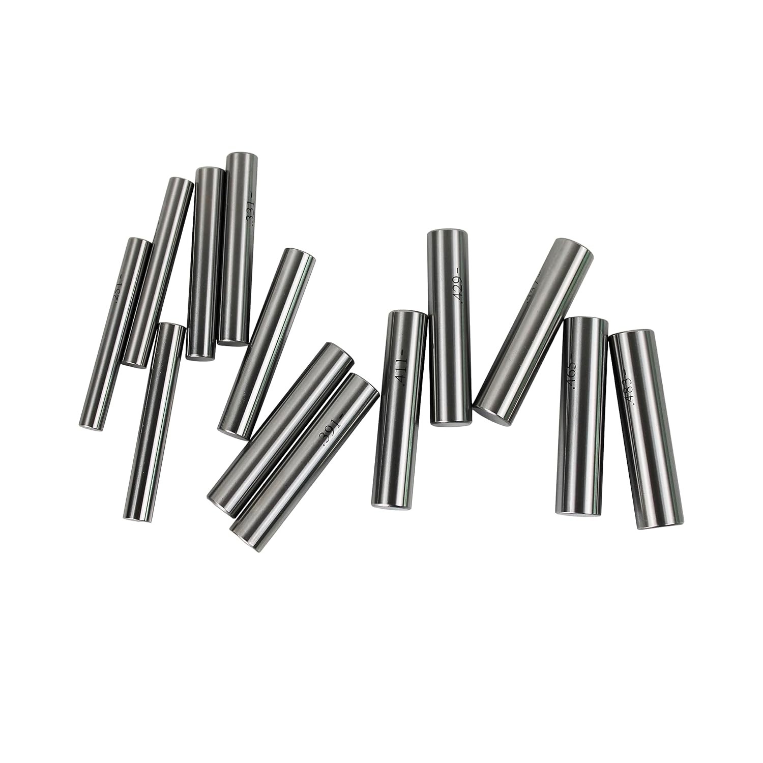 250Pcs Pin Gage M2 0.251 -0.500″ Metal Gage Set Minus Class ZZ Storage Case US