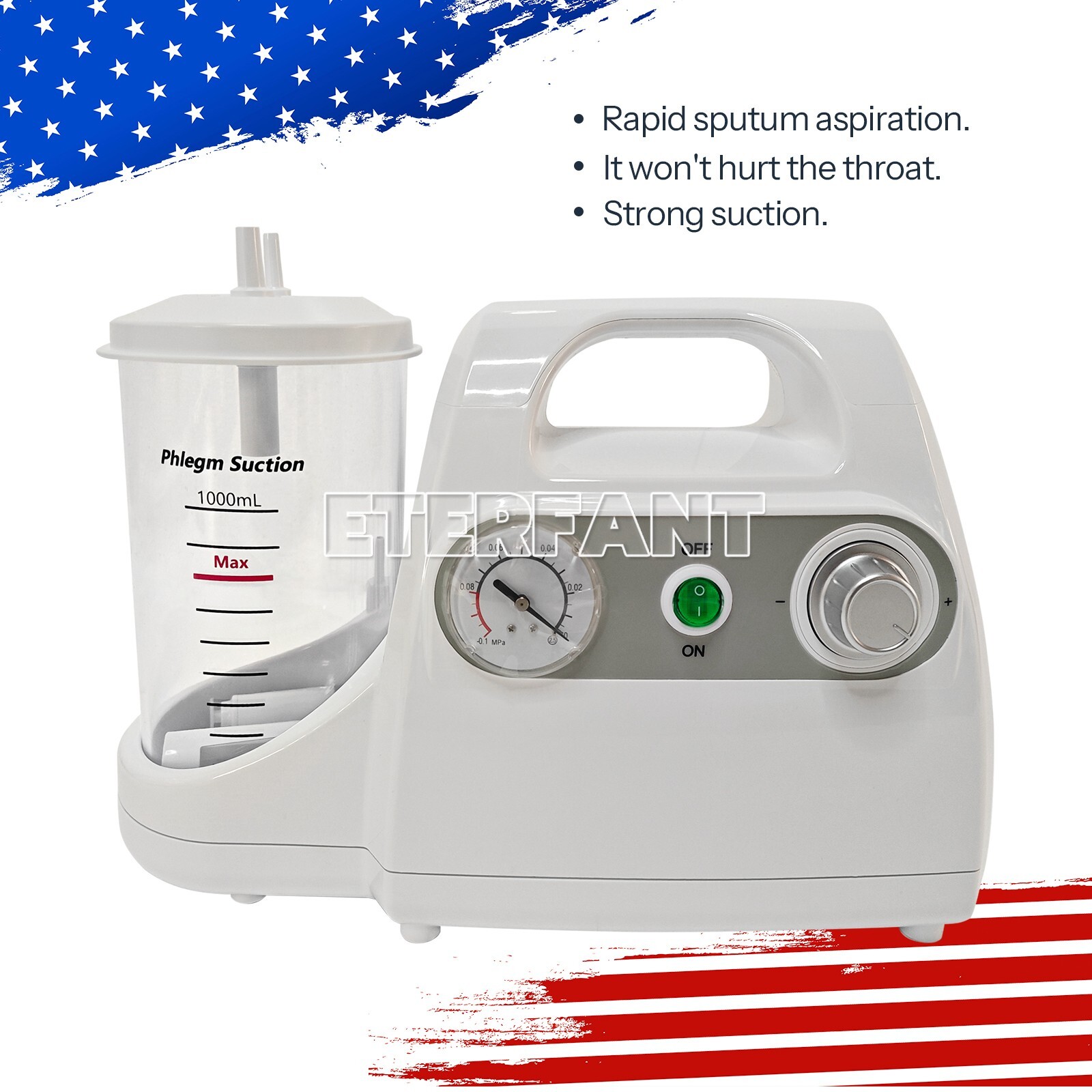 Portable Dental Suction Machine Oral Emergency Vacuum Phlegm Suction Unit ≤65dB