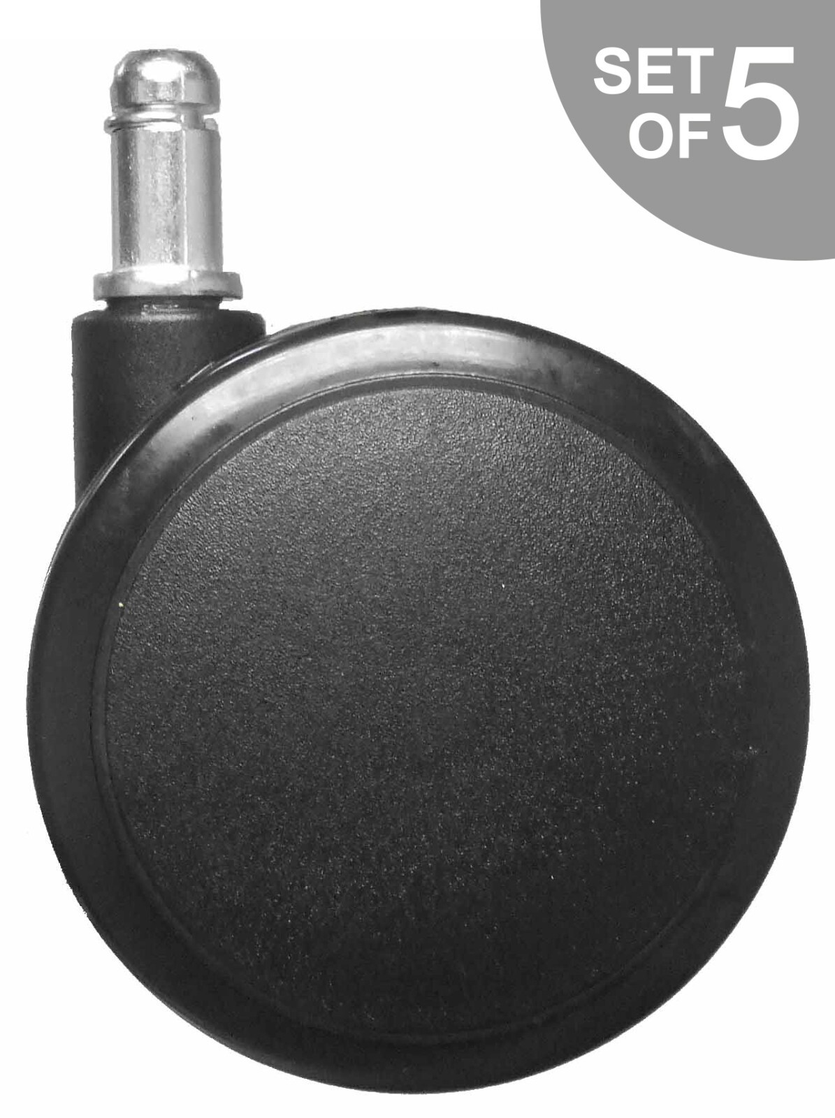 Extra Large 3″ Heavy Duty Hard Floor Office Chair Casters – Set of 5 – S5111-5