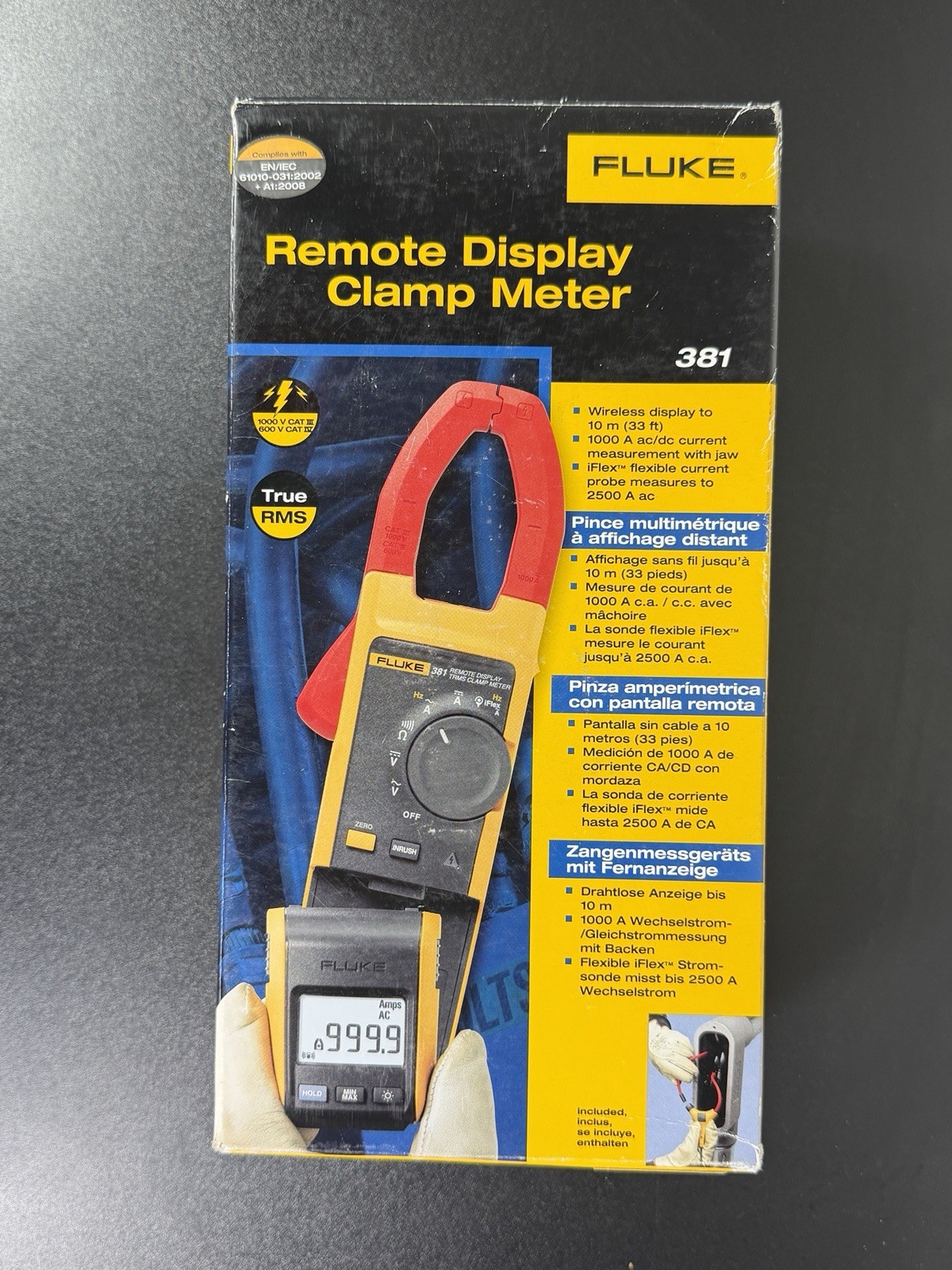Fluke 381 Remote Display True RMS AC/DC Clamp Meter – Brand New