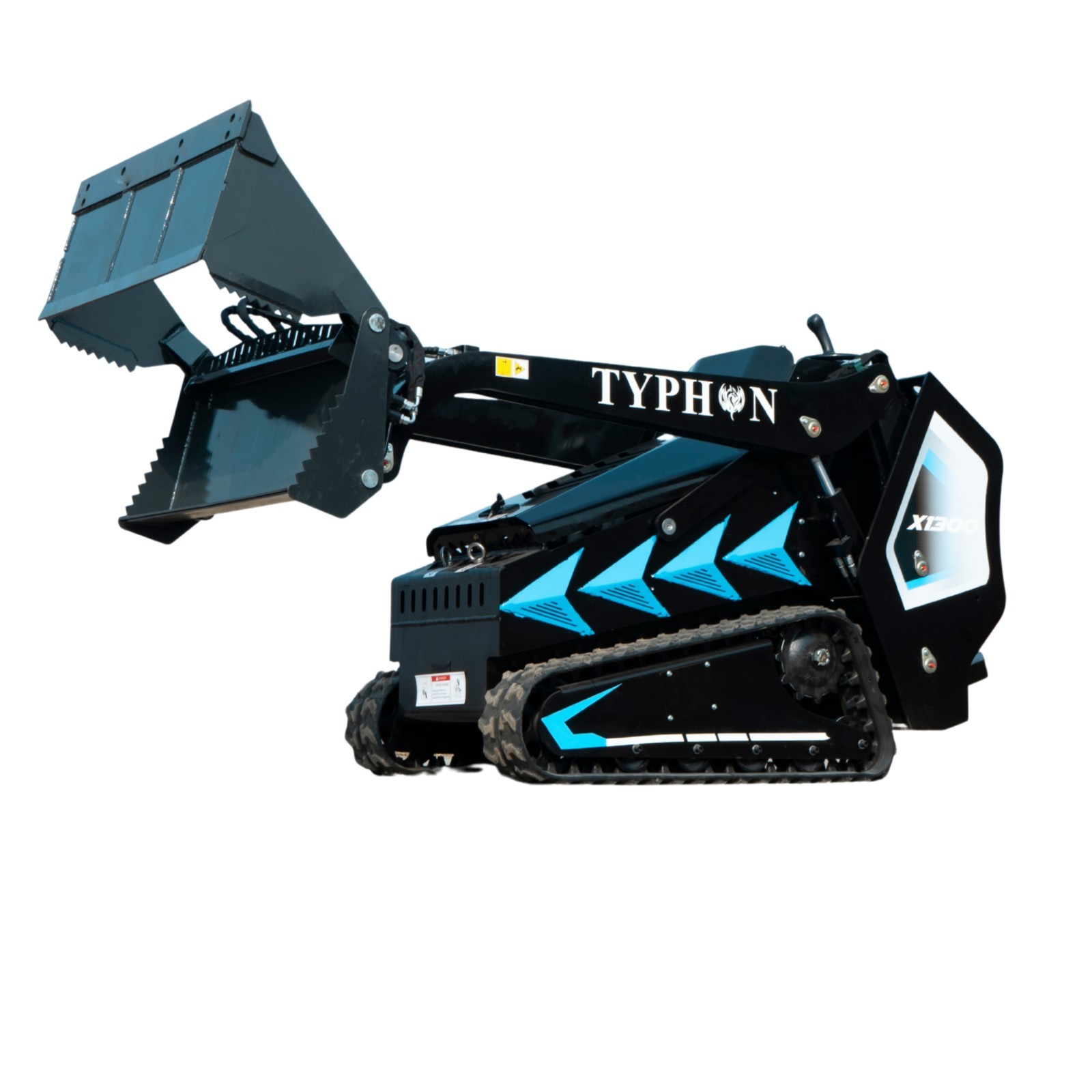 4-In-1 Bucket Combo Mini Skid Steer attachment for TYPHON STOMP X1300 &STOMP 509