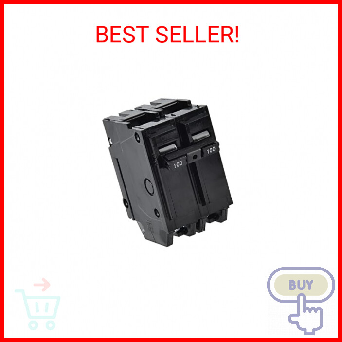 100 Amp Breaker, CNAODUN 2 Pole Circuit Breaker 120/240VAC 10KA Plug-in Mount