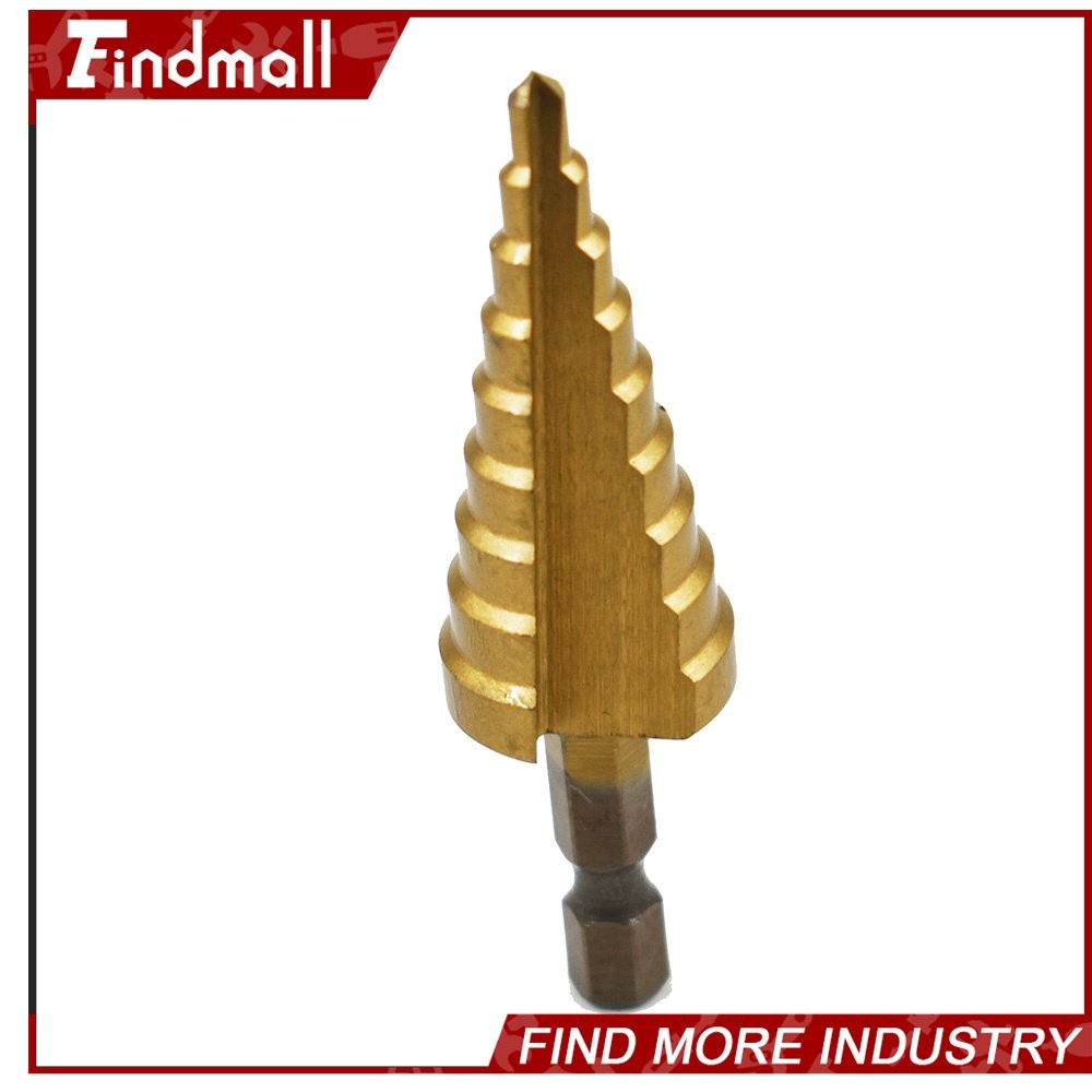 Findmall 3 Pcs 4-12/20/32mm Large HSS Steel Step Cone Drill Bit Set Hole Cutter