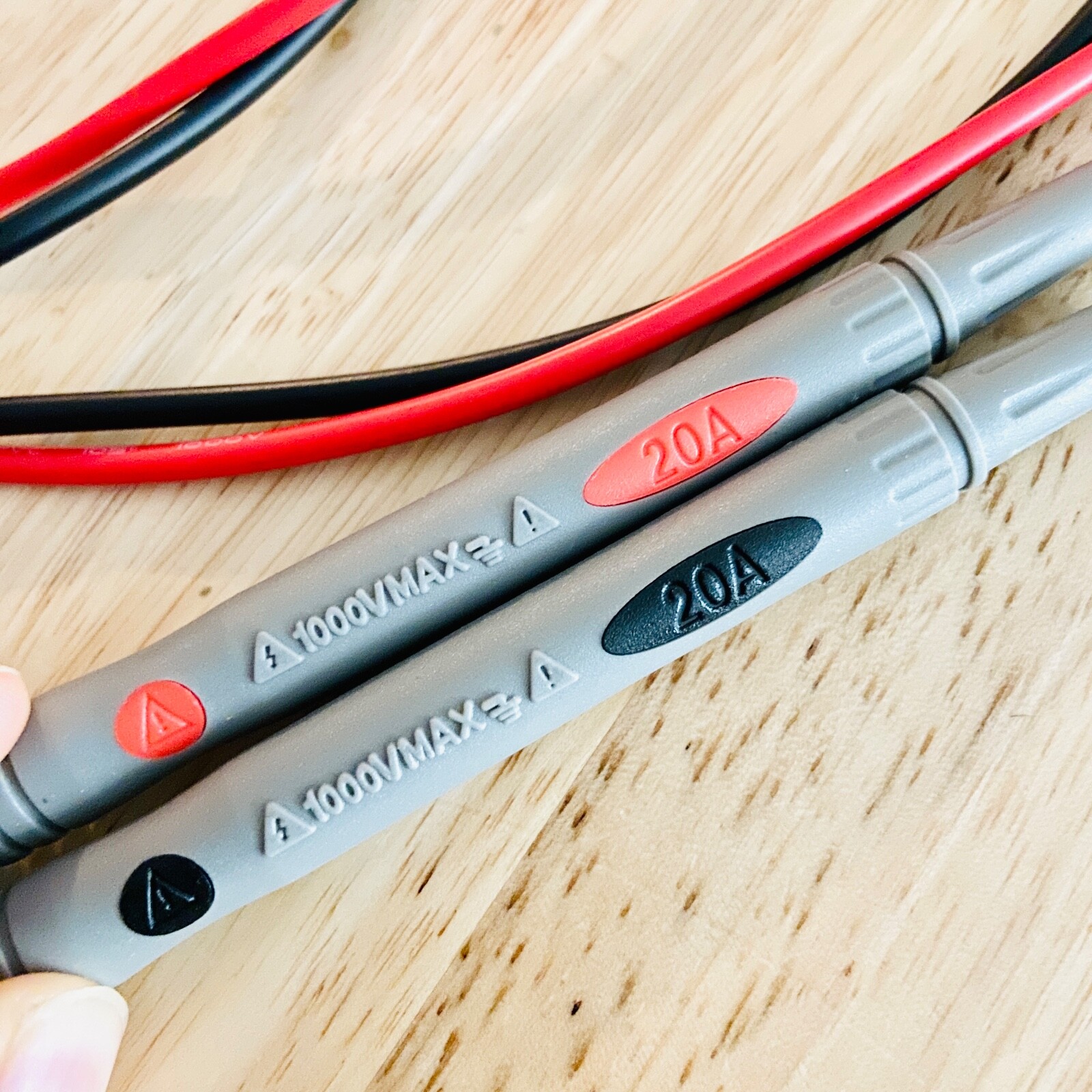 1 Pair Test Lead Probe cable for Digital Multimeter Fluke CAT III 1000V 20A 0.8M
