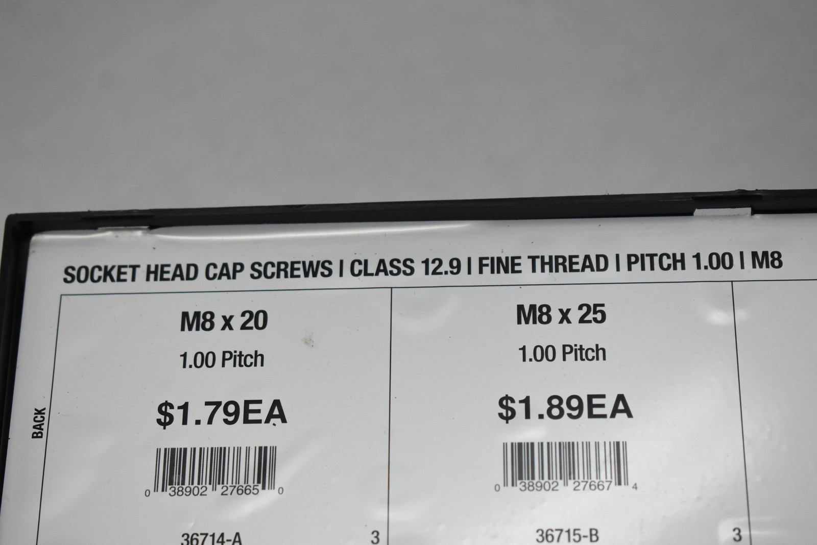 Hillman Metric Socket Head Cap Screws Assortment M8 Fine Thread Class 12.9 Kit