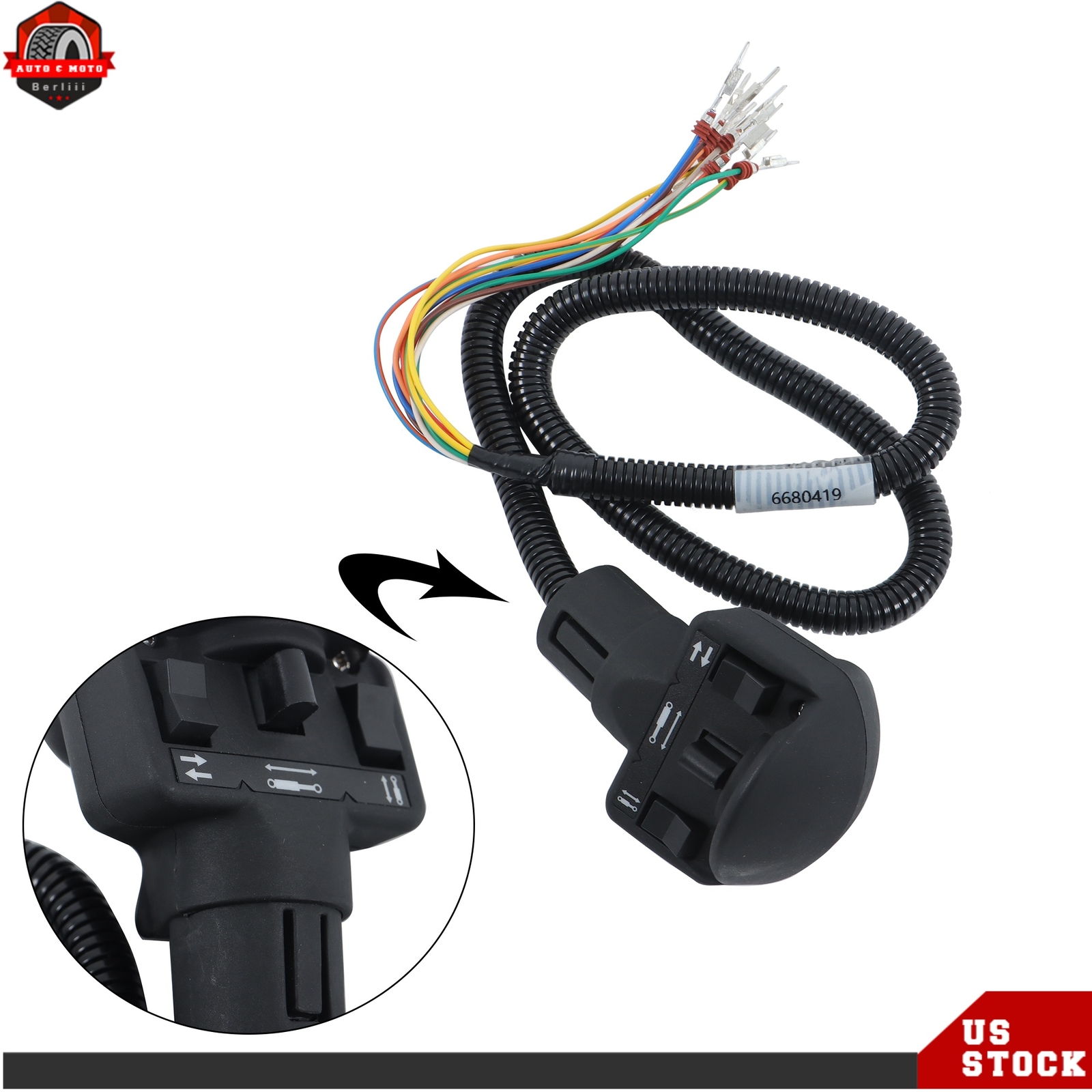 Left Auxiliary Switch Handle 6680419 For Bobcat 751 753 763 773 863 864 873 883
