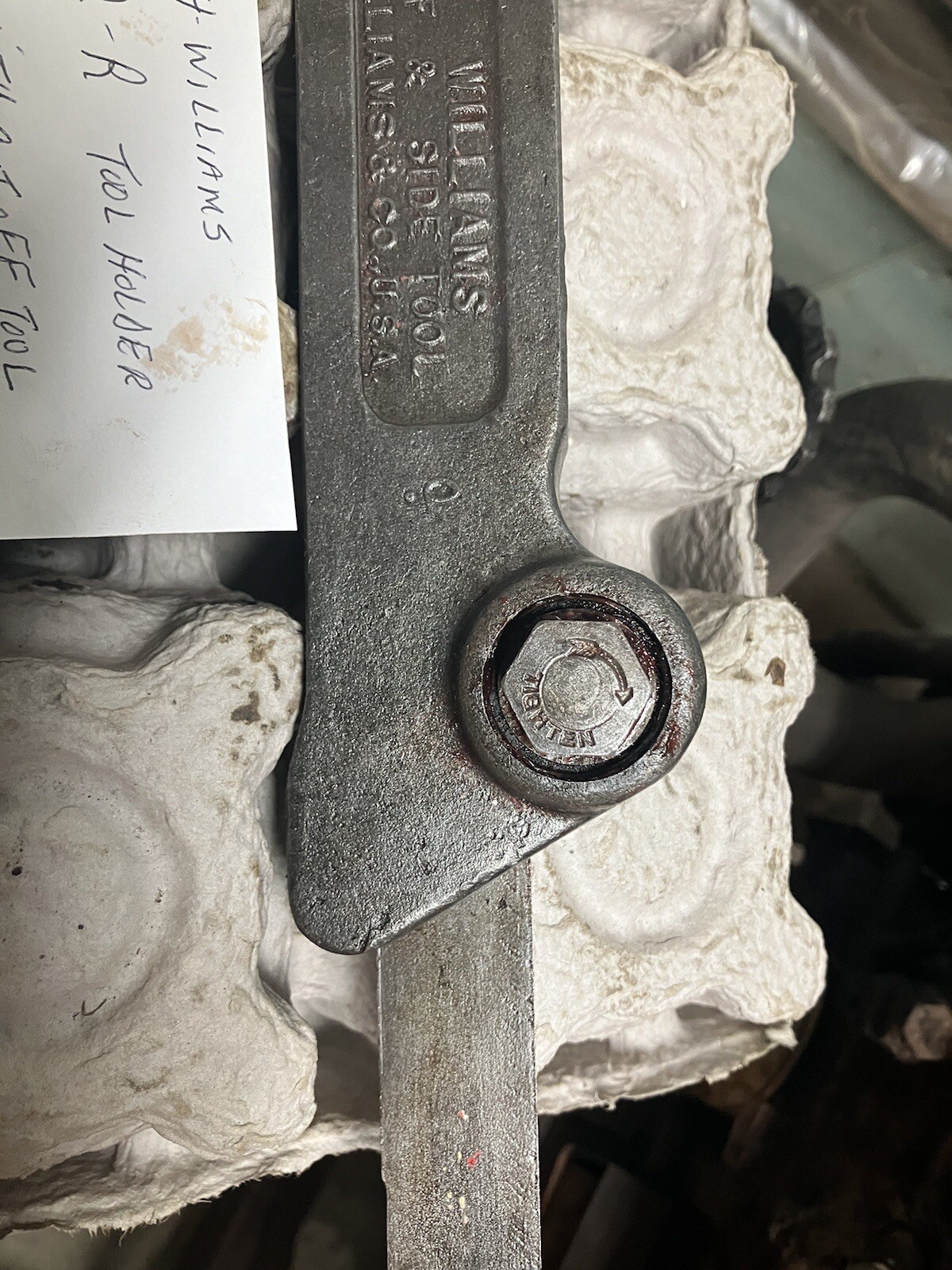 J H Williams #2-R Tool Holder With Cutting Tool