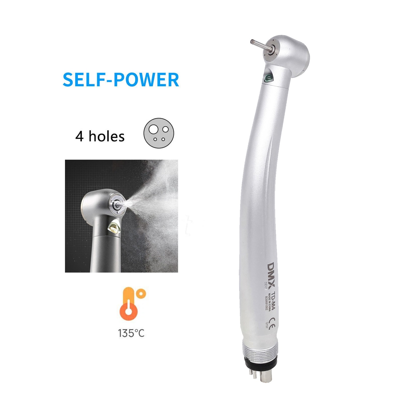NSK KAVO Style Dental Fiber Optic LED E-generator high speed handpiece 2/4 Holes