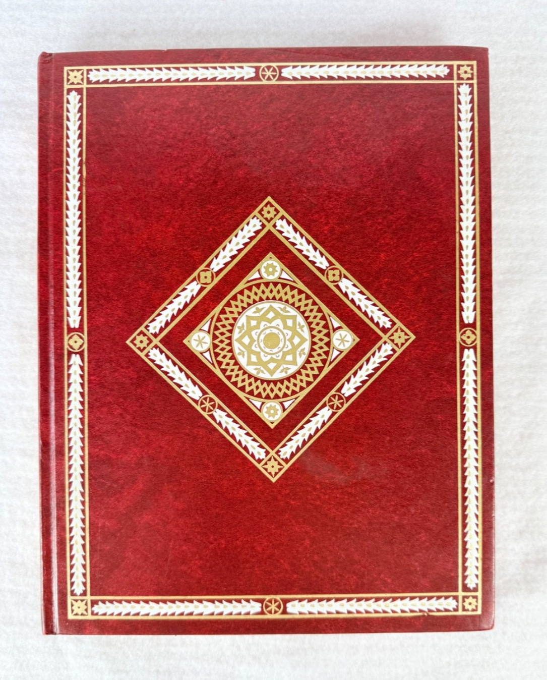 3 Notebooks Journal Lined Celtic Triskele Spiral Red Faux Leather Mandala Blank