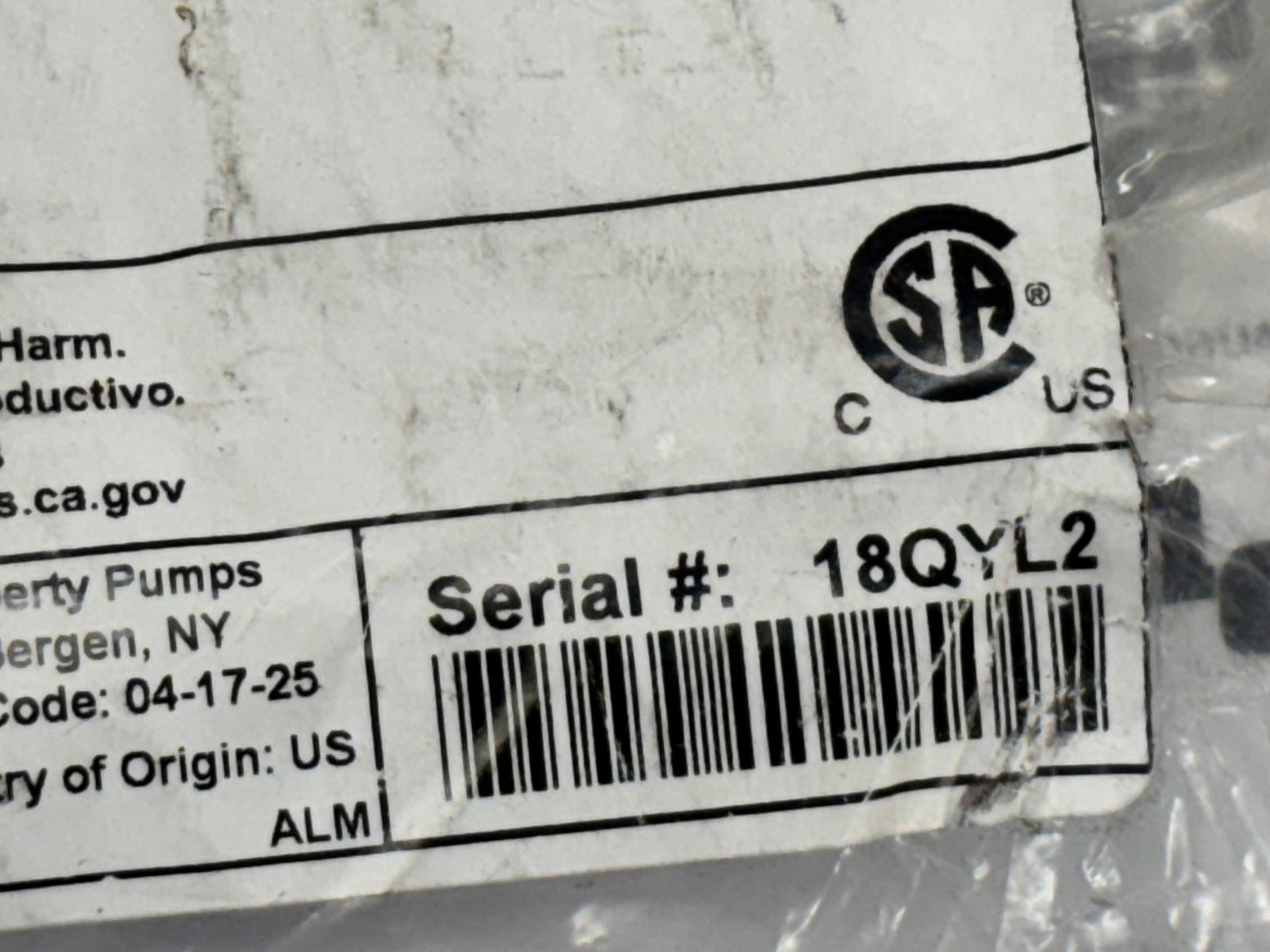 Liberty Pumps ALM-Series Pump Alarm Model 2458000 12VDC Alarm System USA NEW