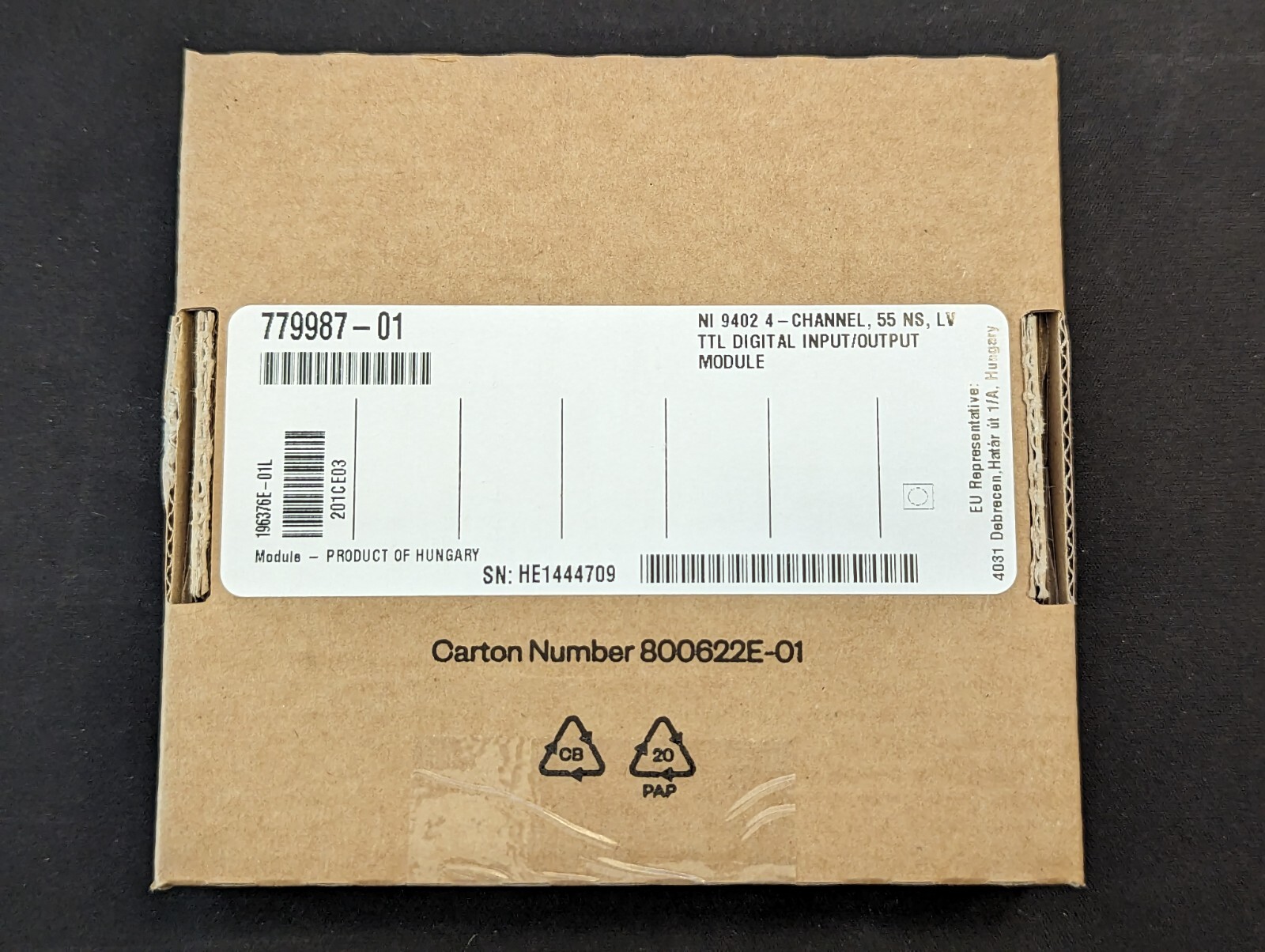 NI 9402 4-Channel, 55NS, LV TTL Digital I/O Module, BNC, New