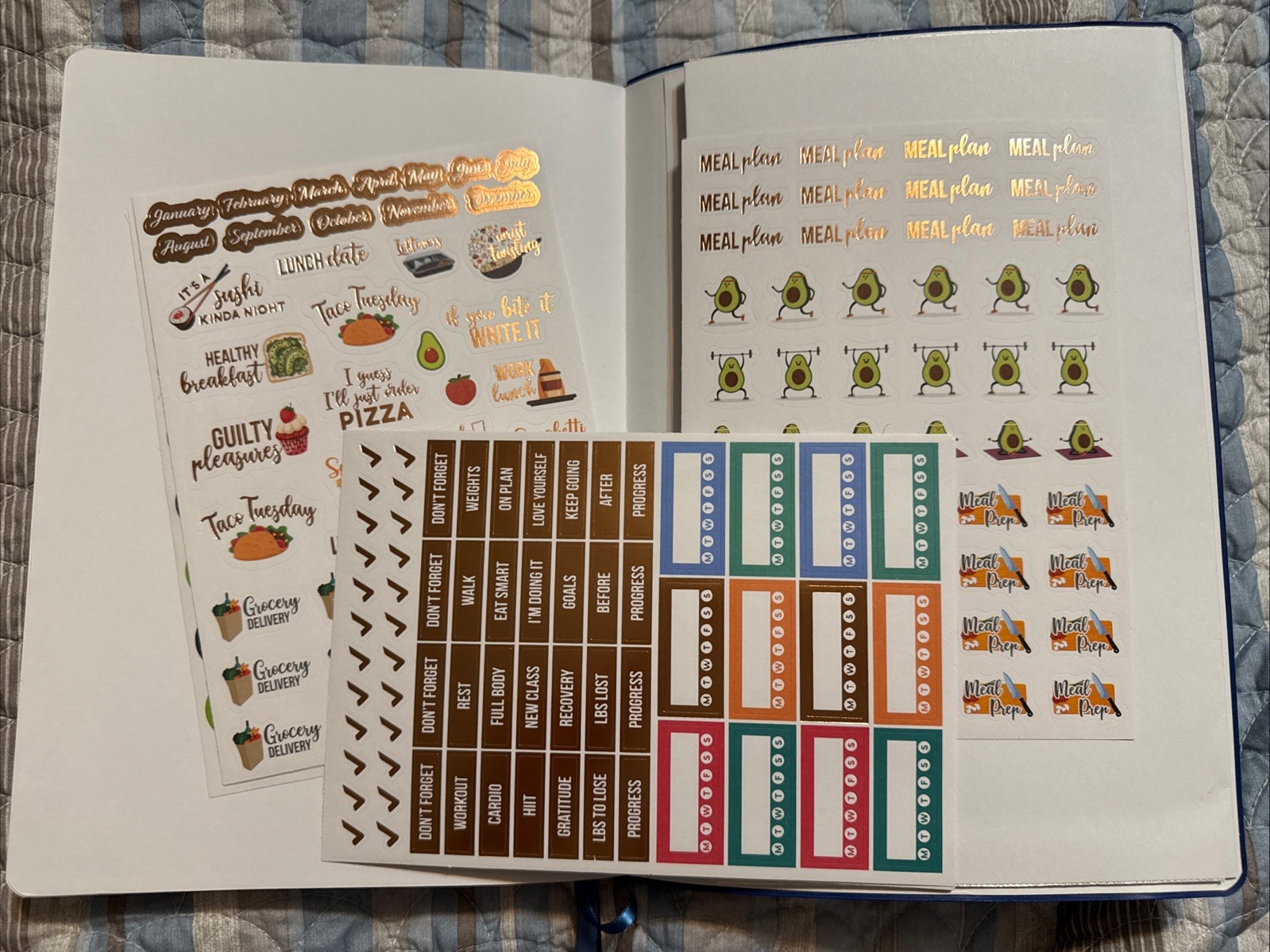 Clever Fox Planner Food Pro Edition Weekly Monthly Blue