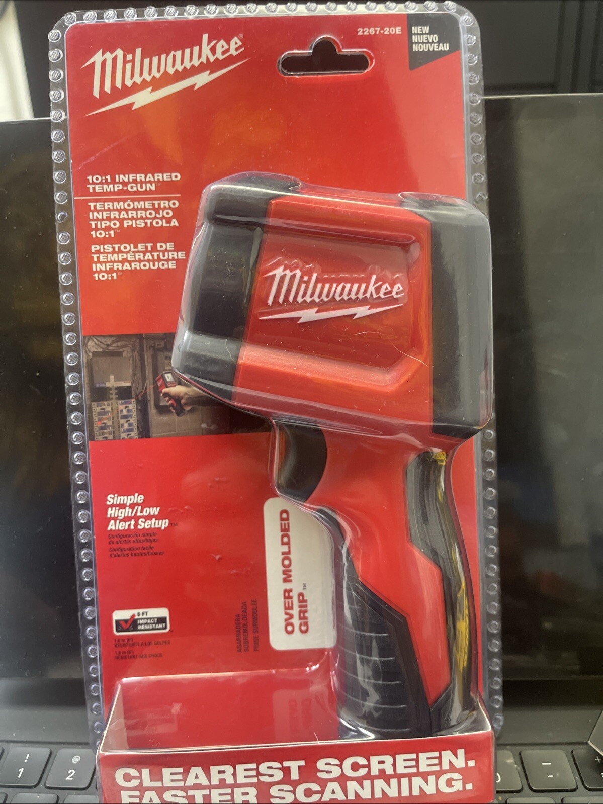 Milwaukee Laser Temperature Gun Infrared 10:1 Thermometer 2267-20E NEW