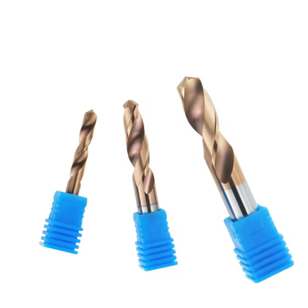 KLOT HRC60 TiCN Coated Solid Carbide Drill Bit 1.0mm-4.0mm 2-Flute CNC Tungsten