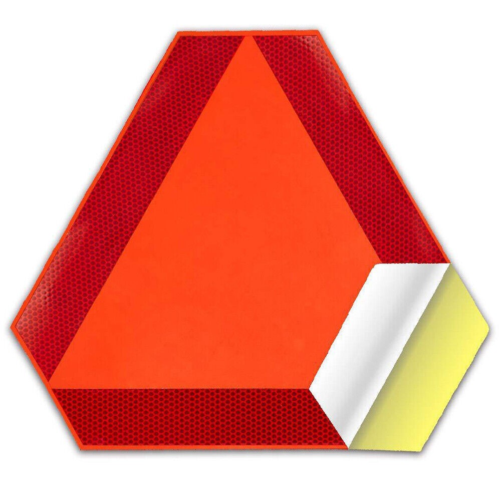Reflective Slow Vehicle Sign 14″x16″ Safety Triangle Golf Cart,Tractor, UTV
