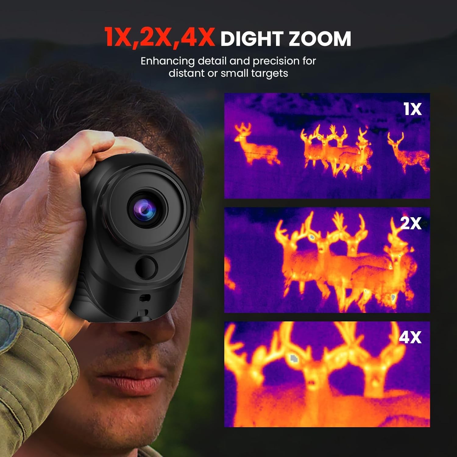 GOYOJO G210/215 Thermal Imaging Monocular for Hunting 256×192(50Hz) NV Telescope