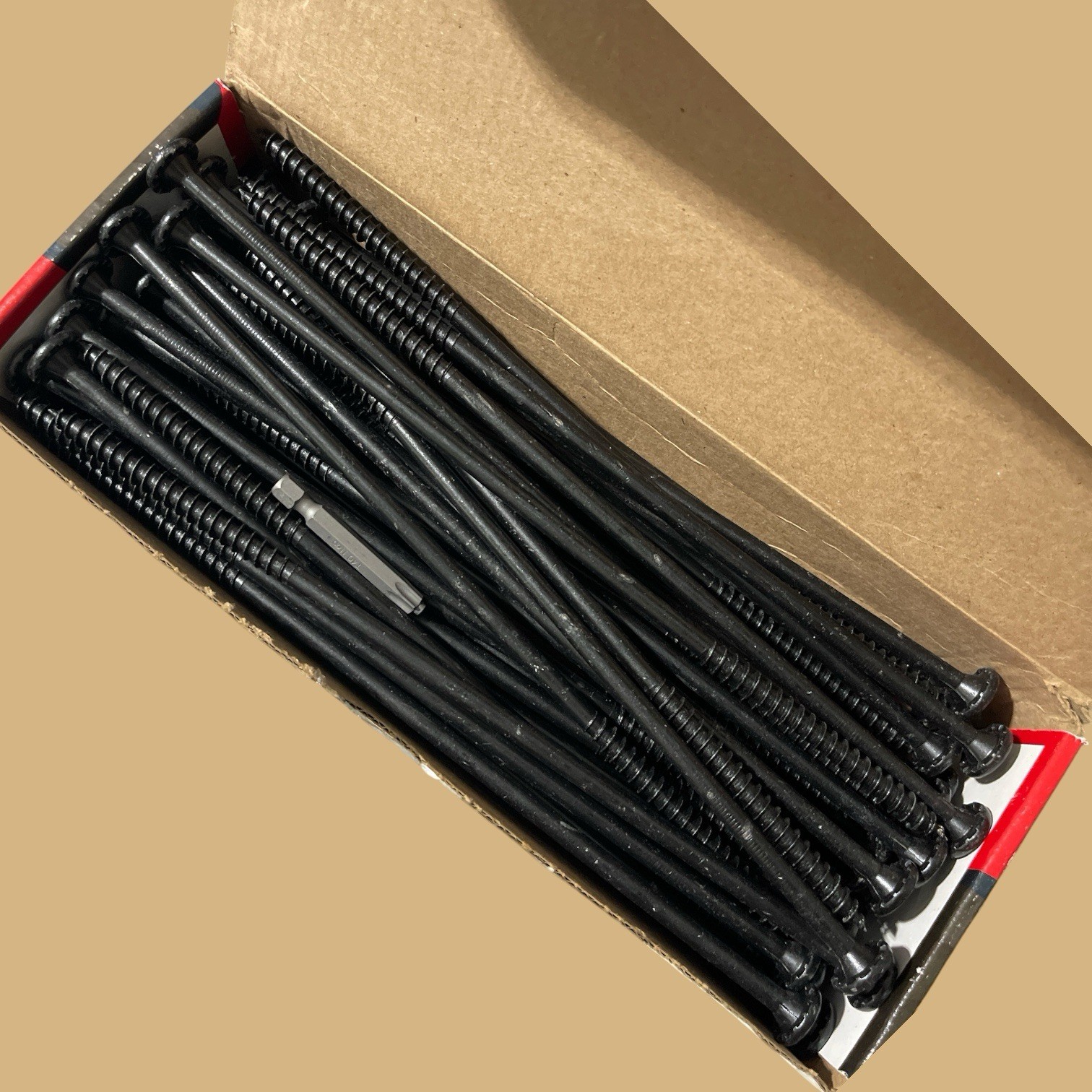 *53-PACK* FastenMaster VersaLOK 1/2″ x 10″ Structural Wood Lag Screws (S6)
