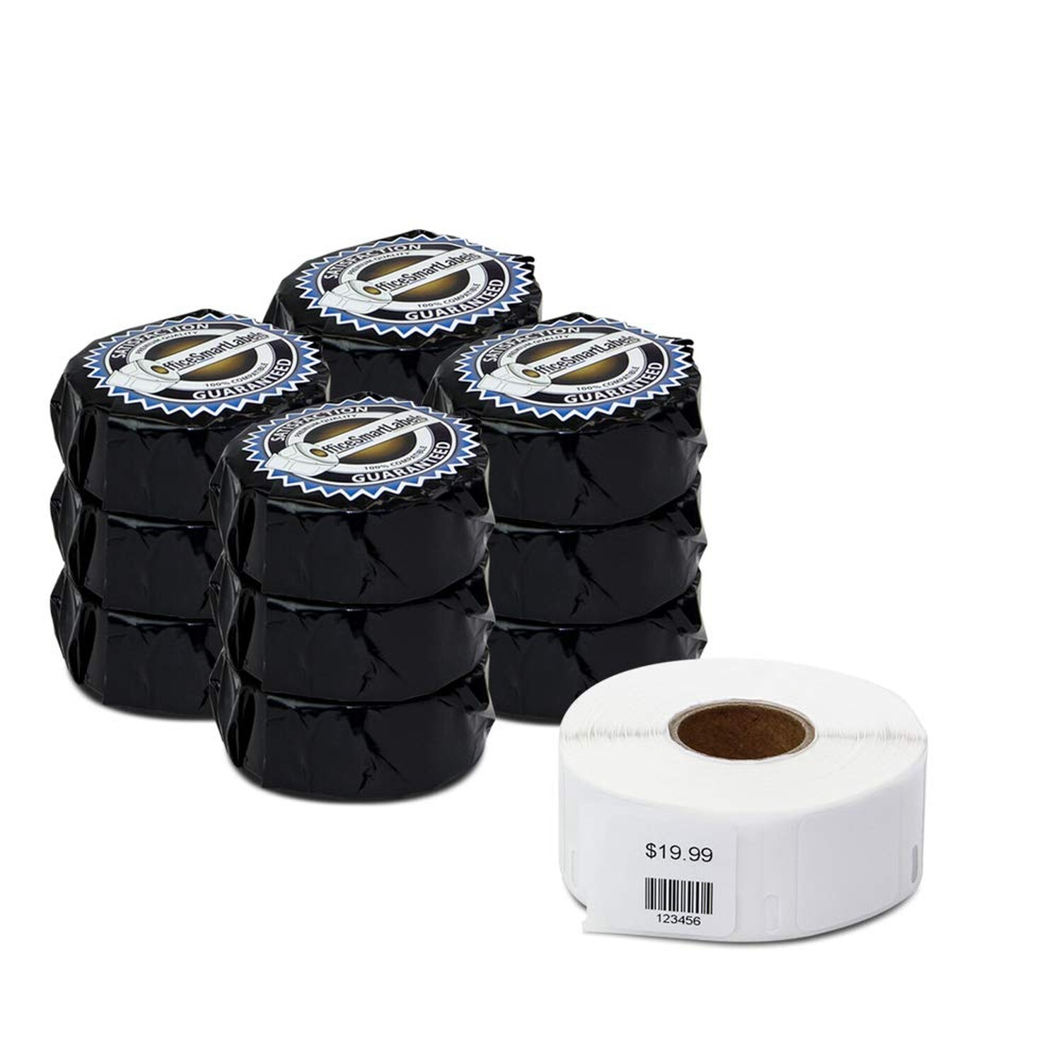 OfficeSmartLabels – 1″ x 1″ Multipurpose Labels, Compatible with 30332 (12 Ro…