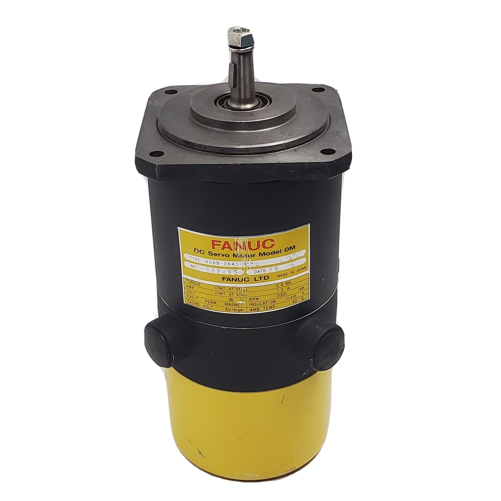 NEW Fanuc DC Servo Motor Model OM A06B-0641-B003 96V 2000 RPM 2.9Nm 7.2A