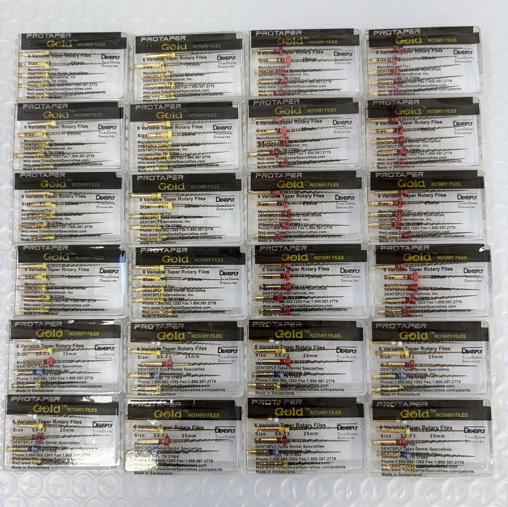 Dentsply Protaper Gold Rotary Files F1,F2,F3,S1,S2,SX Tulsa Assorted Endodontics