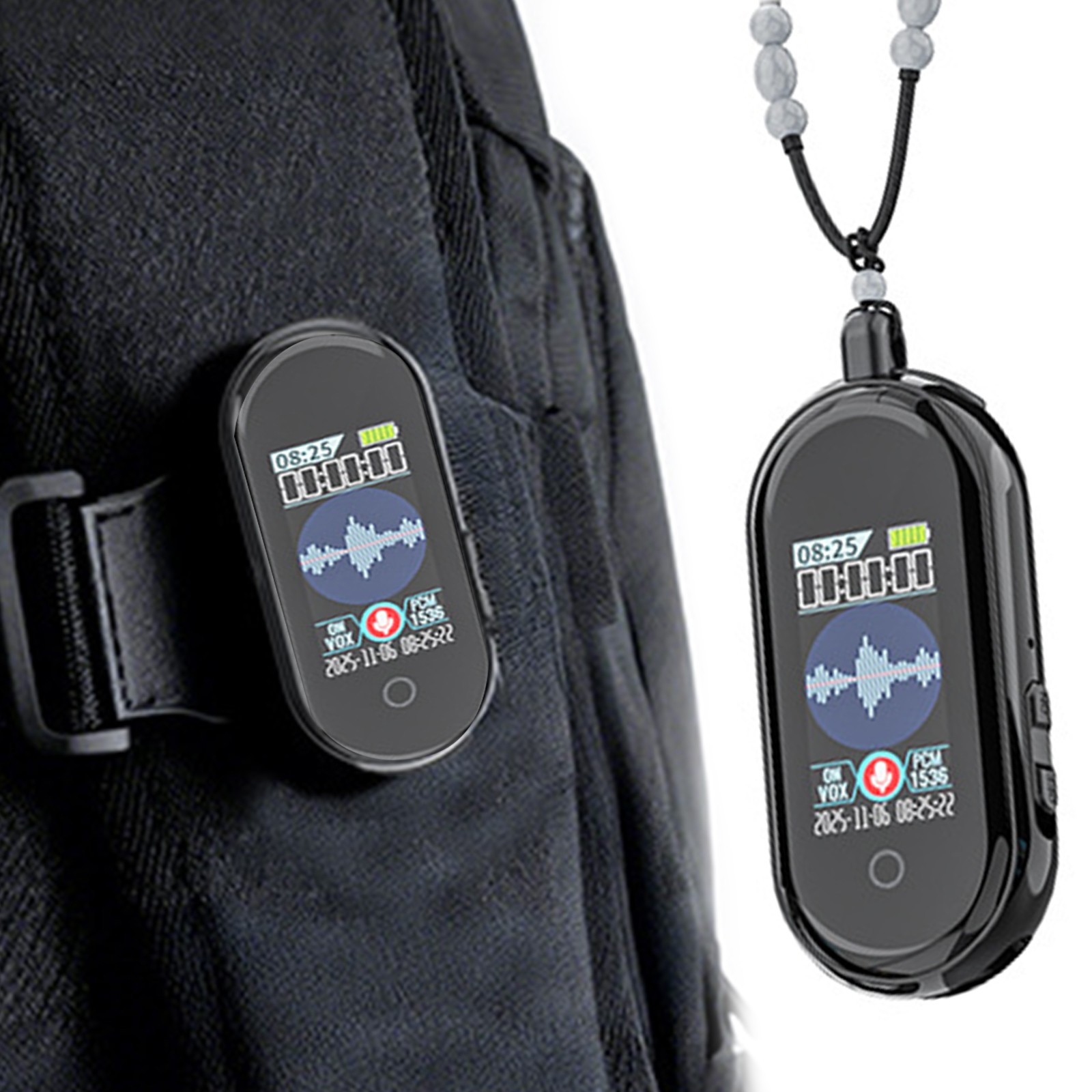 64GB HD Audio Record Device Noise-Canceling 1.05In Screen For Business & Classes