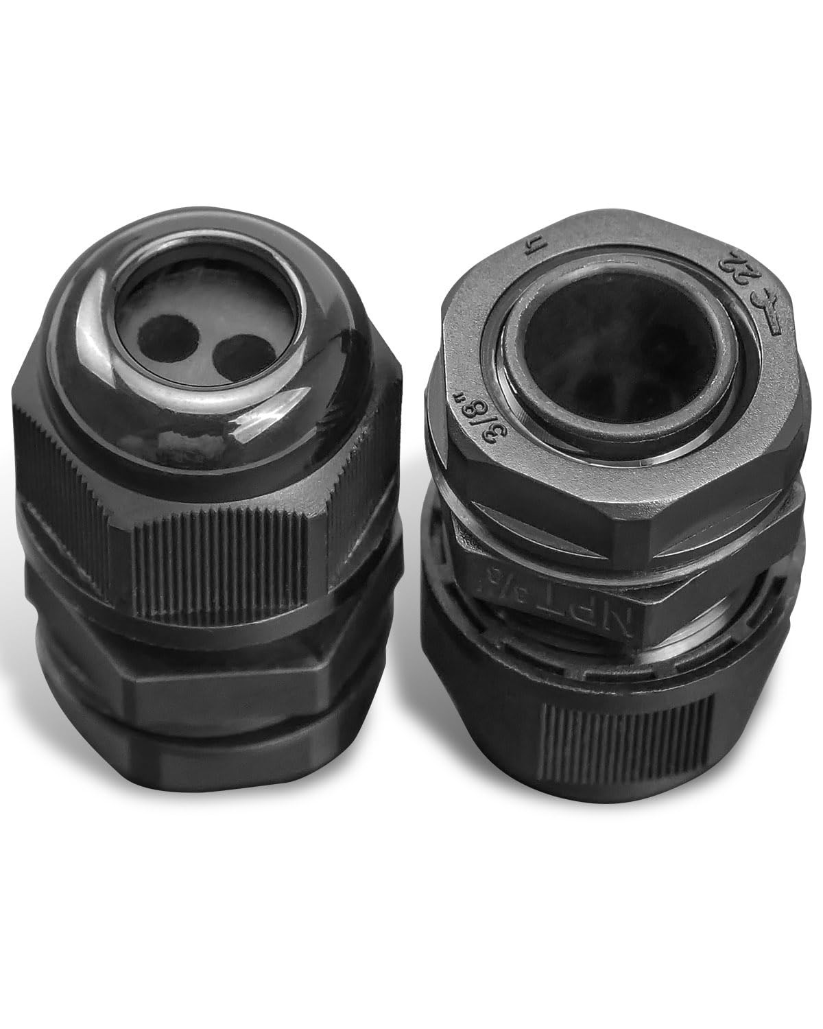 EMIHO 2Pcs Fuel Cell Electrical Bulkhead Fitting Partition 3/8 inches