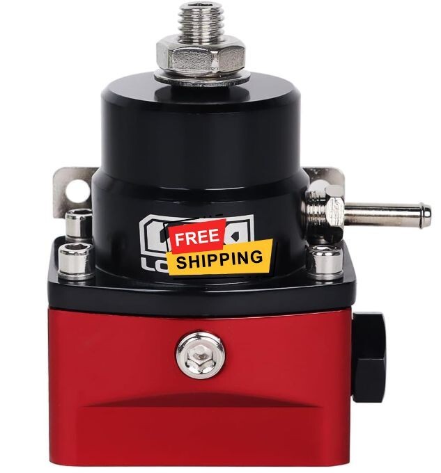 Kit regulador de presión de combustible ajustable 20-80psi con manómetro 6AN, re