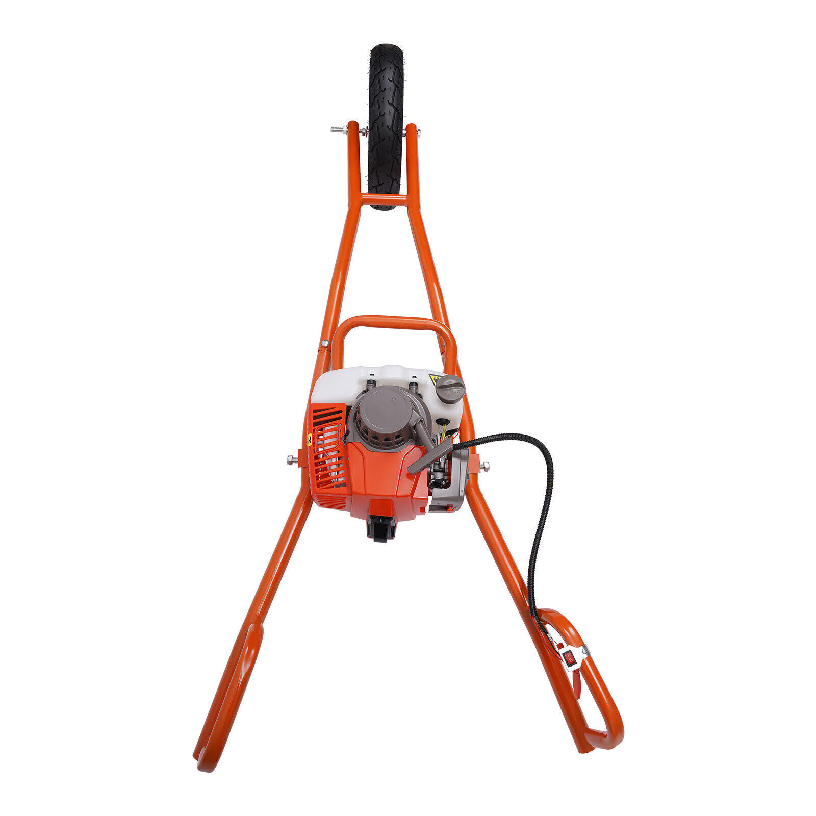 11″ Bit Post Hole Digger Gas Powered 63cc 3hp Hand Push Earth Auger Ground Drill
