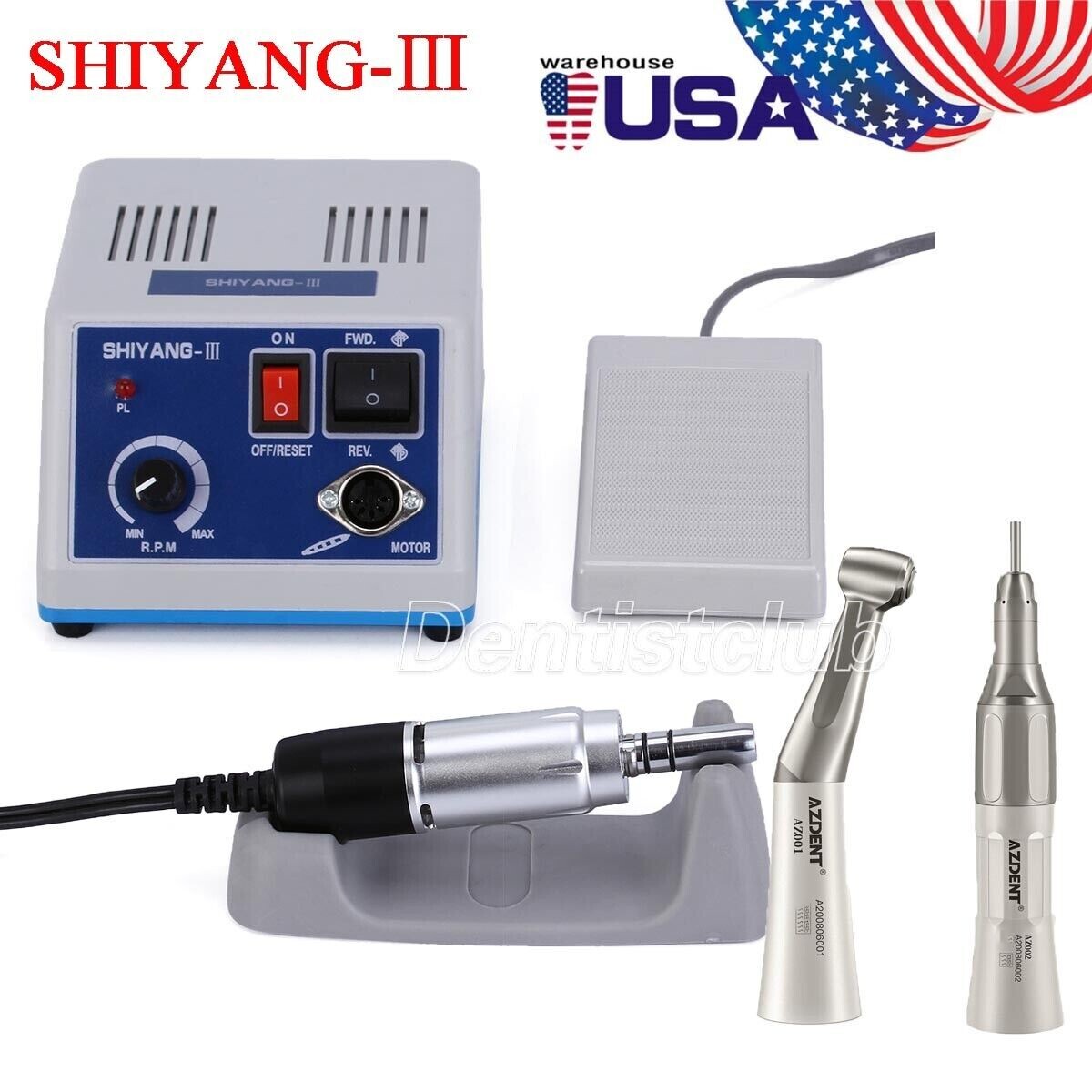 SHIYANG Dental Micro Motor Polishing Handpiece N3 /E-Type/ Straight/Contra Angle