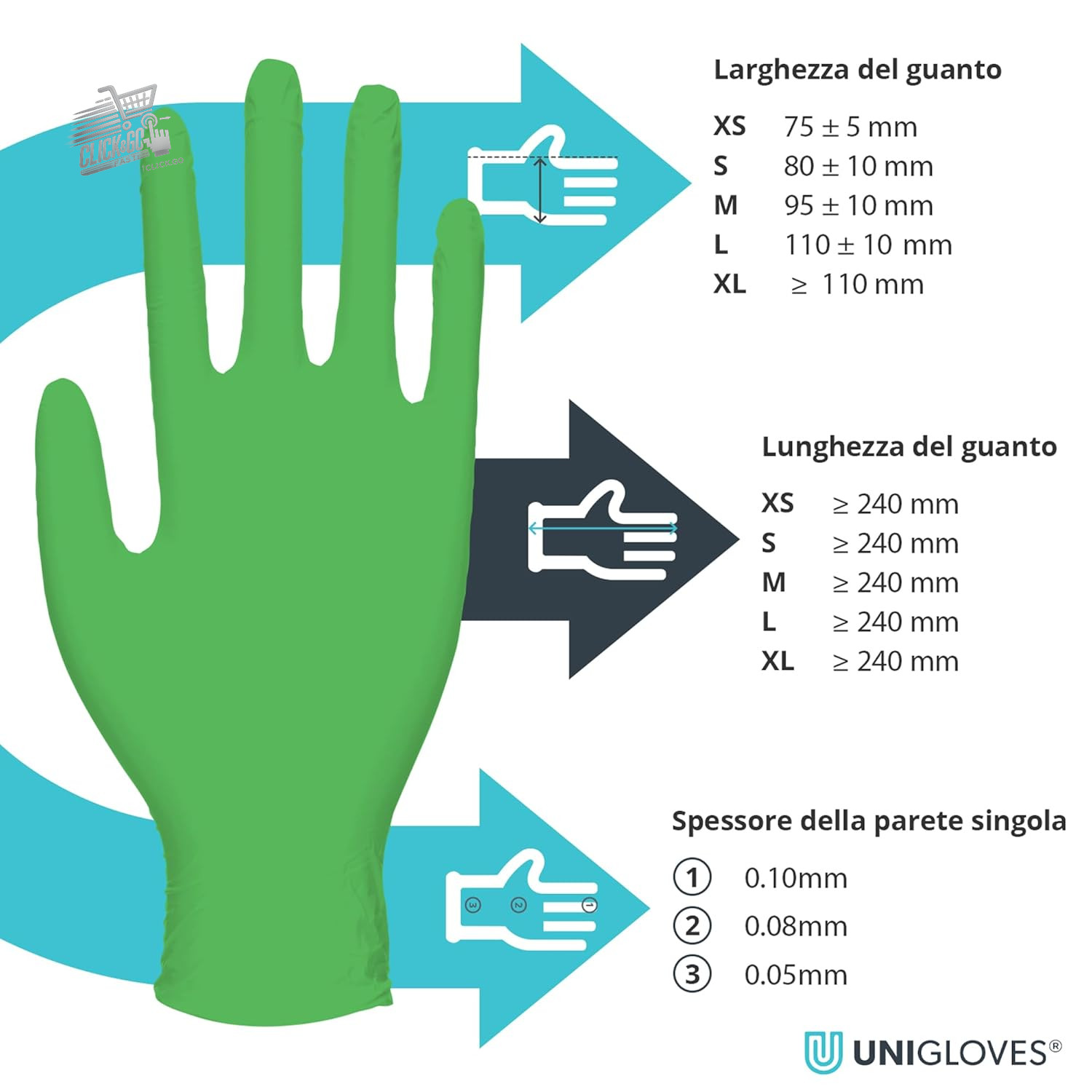 Nitrile Lime Pearl Disposable Latex Powder Free Medical Food Gloves M 100p
