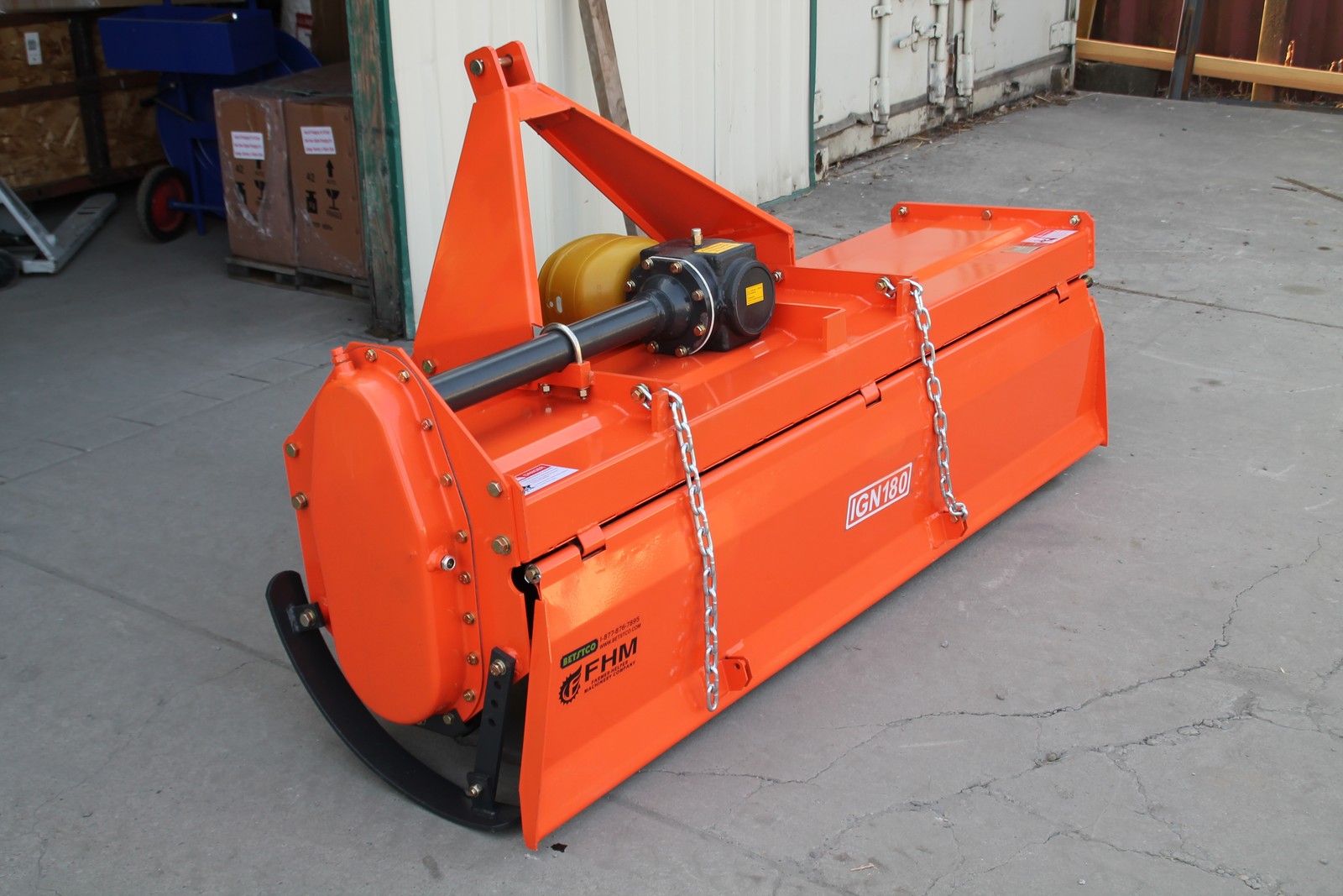 71″ Tiller Heavy Duty Cat.I 3pt 25hp+ Rating (FH-IGN180) w/SlipClutch Driveline