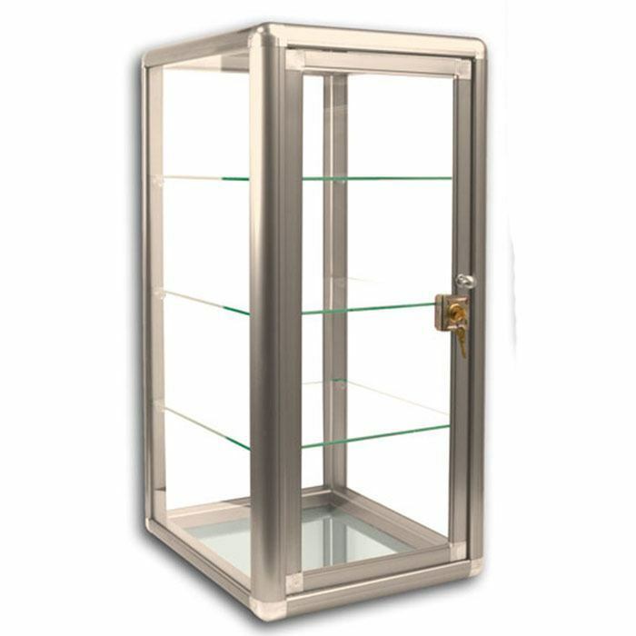 Glass Countertop Display Case Store Fixture Showcase with front lock