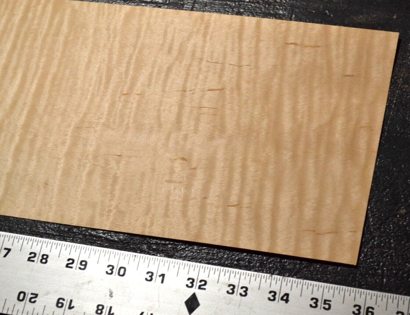Flame Maple Raw Wood Veneer Sheet 6 x 35 inches 1/42nd 4671-56