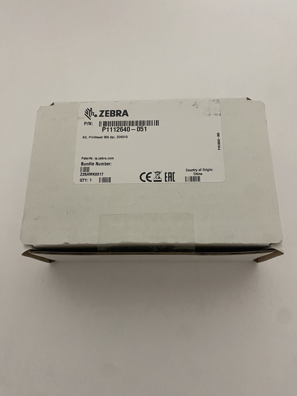 Zebra P1112640-051 Printhead 300dpi For The ZD621 Barcode genuine OEM Sealed