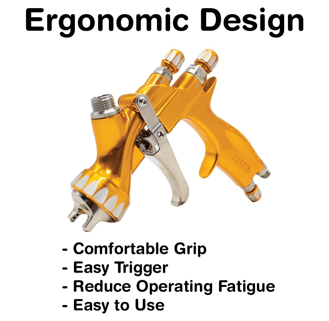 KOTA Gold Edition HVLP Spray Gun Paint (1.3MM W/Cup) GT30013