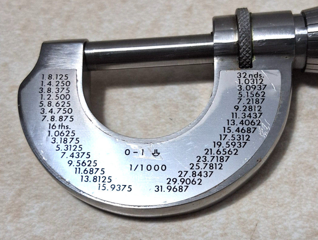 Outside Micrometer – Herter’s – 0-1″ – 1/1000 – Vintage – Made in Germany