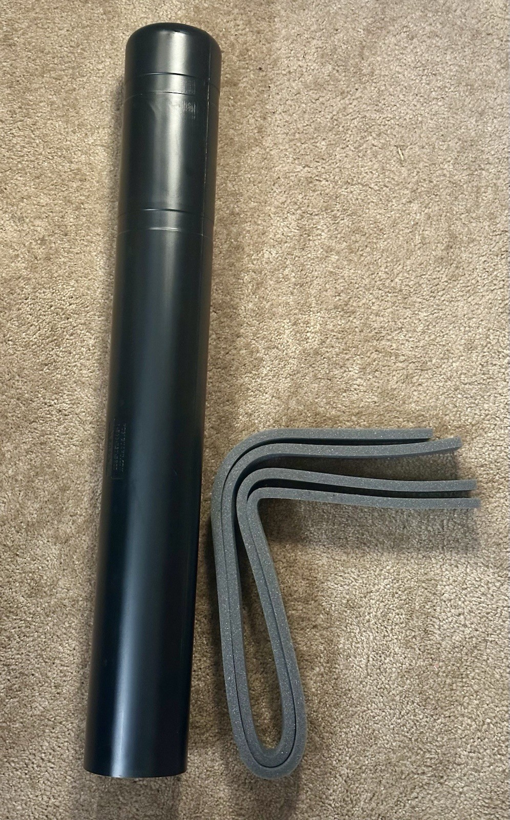 Post Guard M349W 4.5” x 52” Domed Bollard Cover Black NEW Grainger CL1385QQ