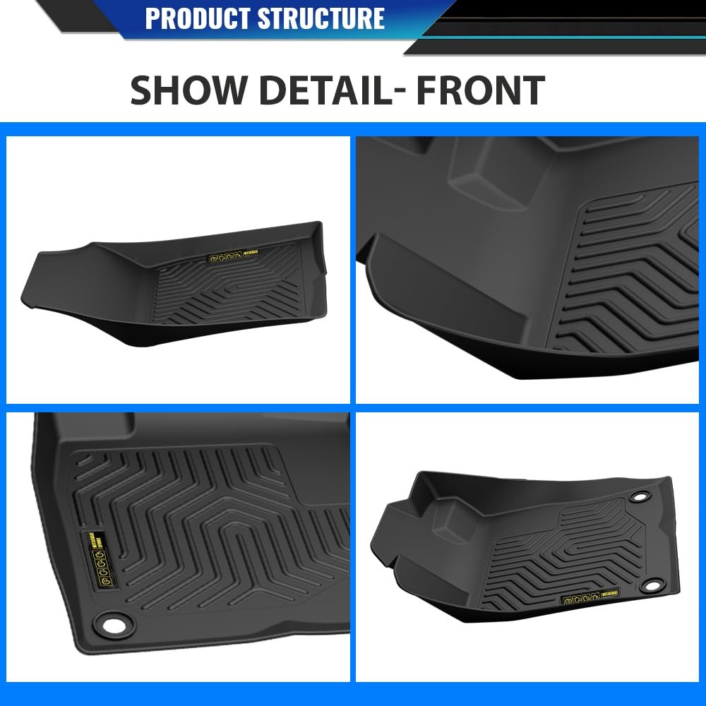 TPE Floor Mats for Honda Civic Sedan/Hatchback/Coupe 2016-2021 1st 2nd Row 3PCS