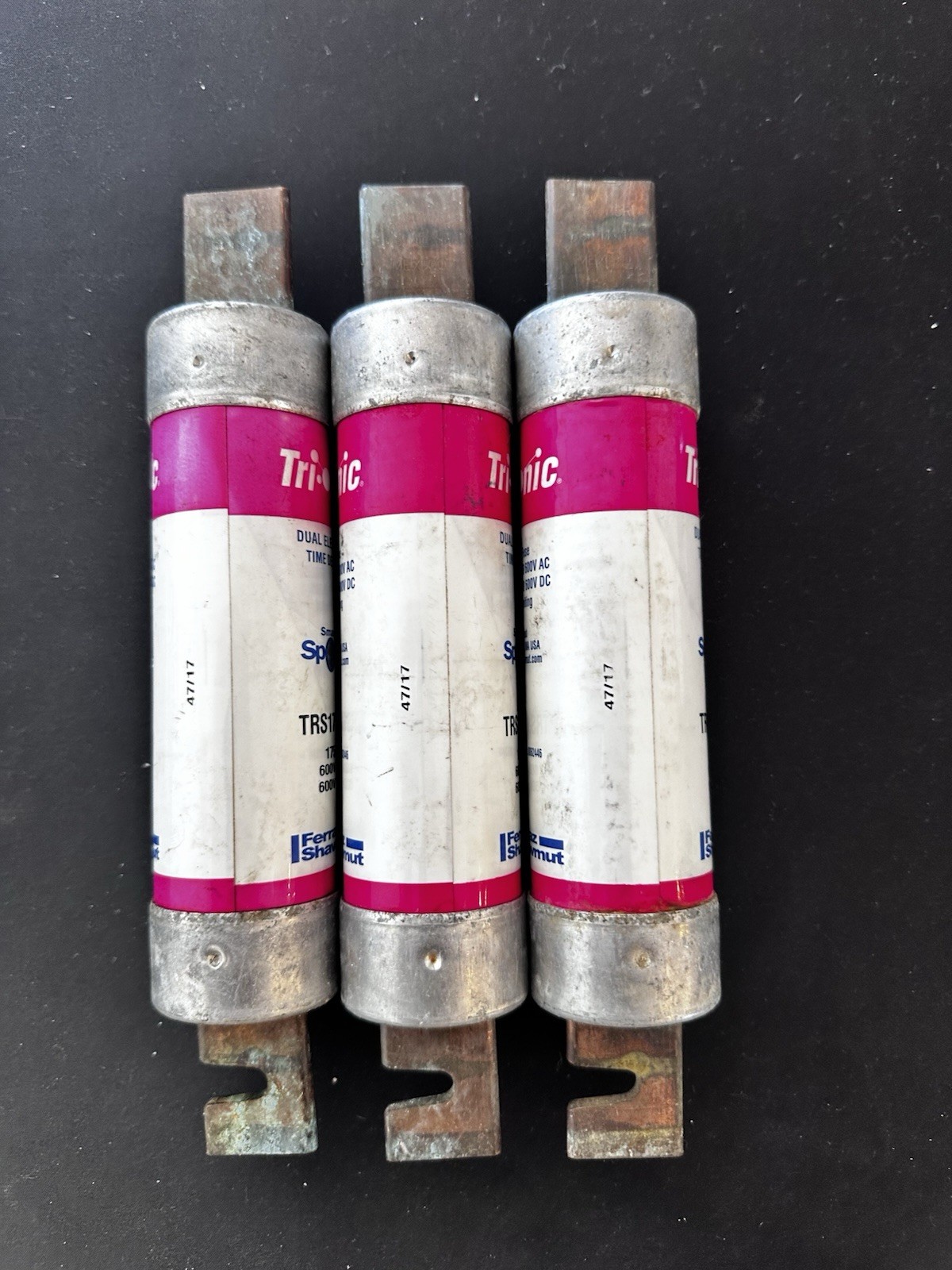Ferraz Shawmut TRS175RID Blade Fuse Rk5 175a Amp 600v-ac/dc set of three