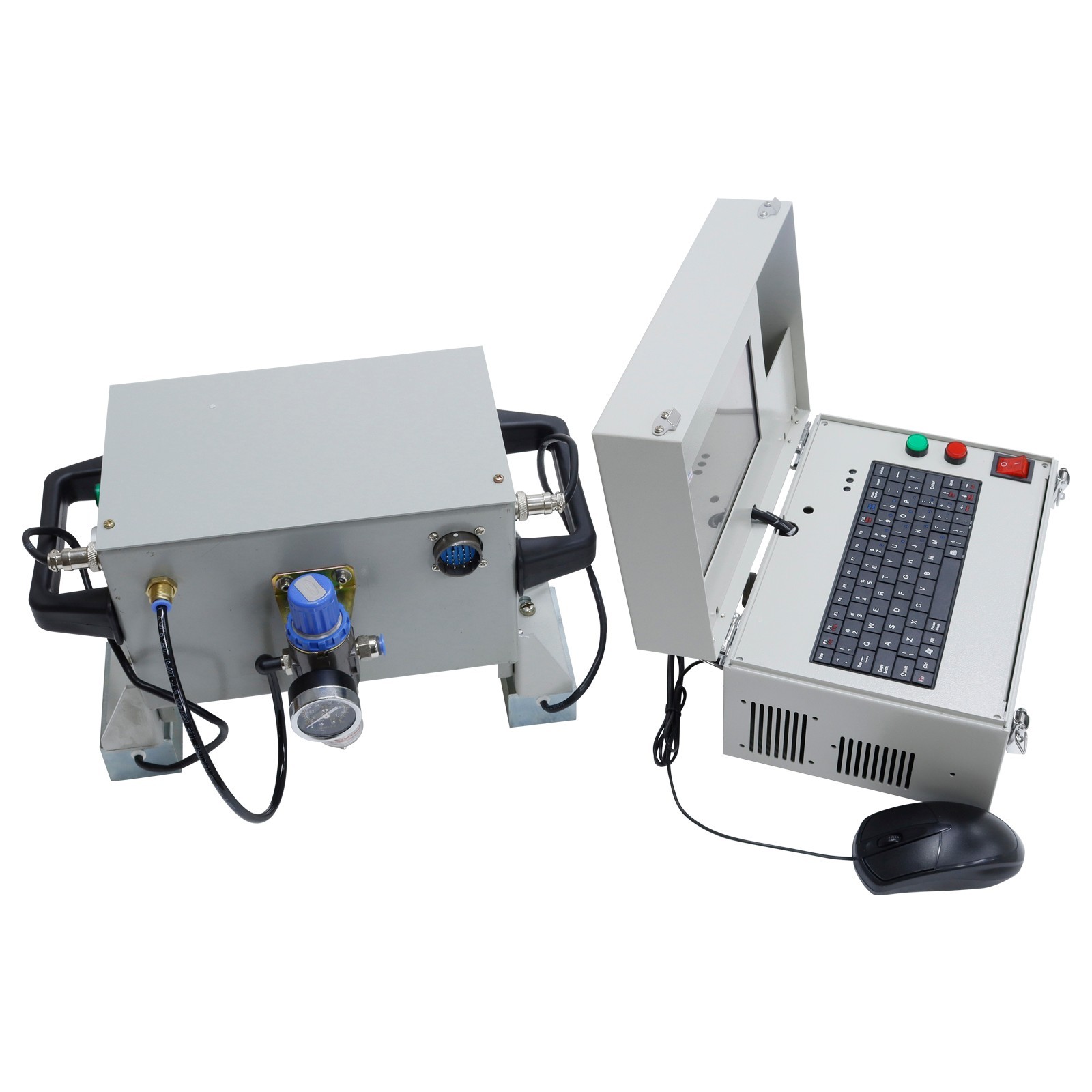 Handheld Pneumatic Engraver 5.1×1.9in Dot Peen Metal Marking Engraving Machine