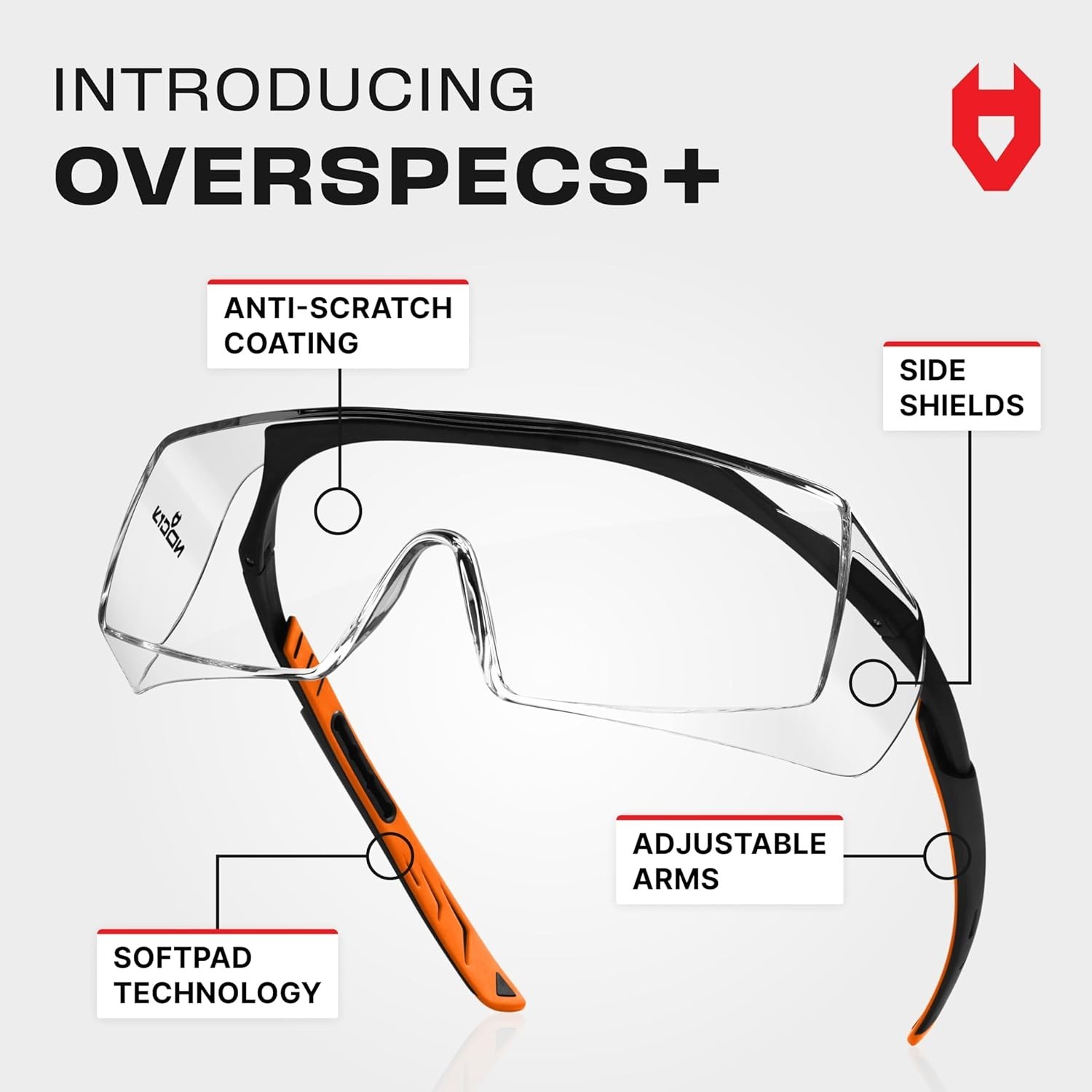 Over-Eyeglass Safety Goggles – Abrasion Resistant & Lightweight Design