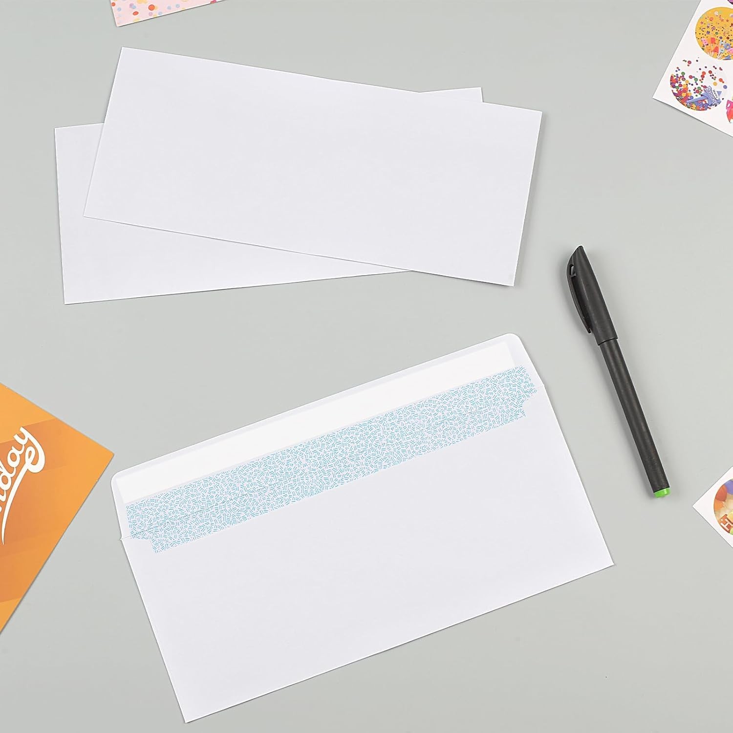 No.10 Self-Adhesive Envelopes – 72 Count Bulk Pack for Secure Document Shipping