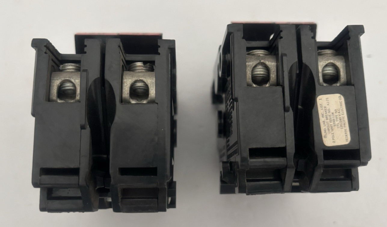 Lot of 4 FPE Stab-Lok Circuit Breakers-30A 3 Pole, 30A, 40A & 60A 2 Pole