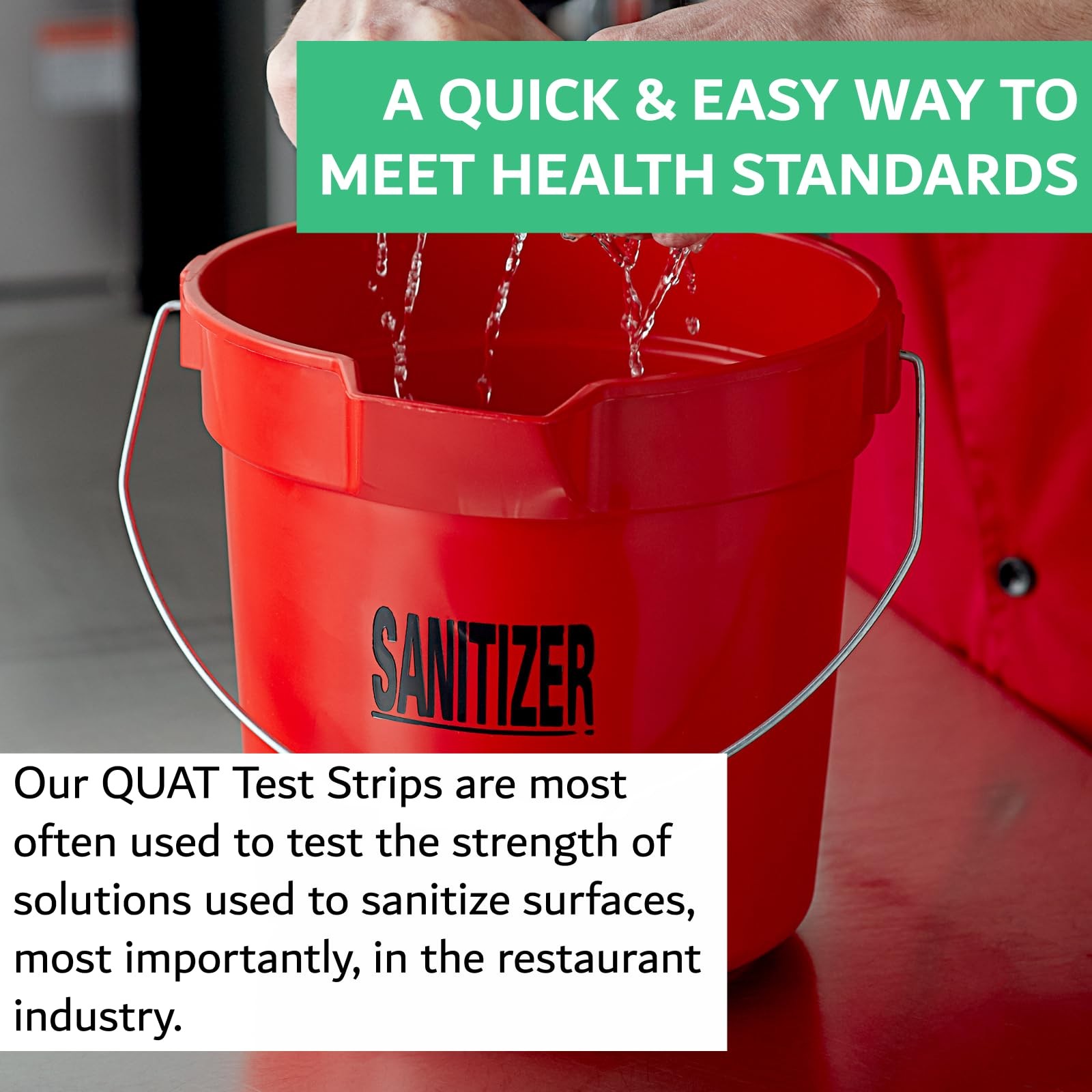 100 Pack Quat Sanitizer Test Strips for Sanitizing 100 Count (Pack of 1)