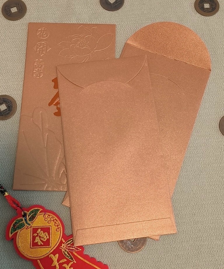 50pcs Customized Surname Red Envelope Creative Hongbao Red Packet Gift Envelopes